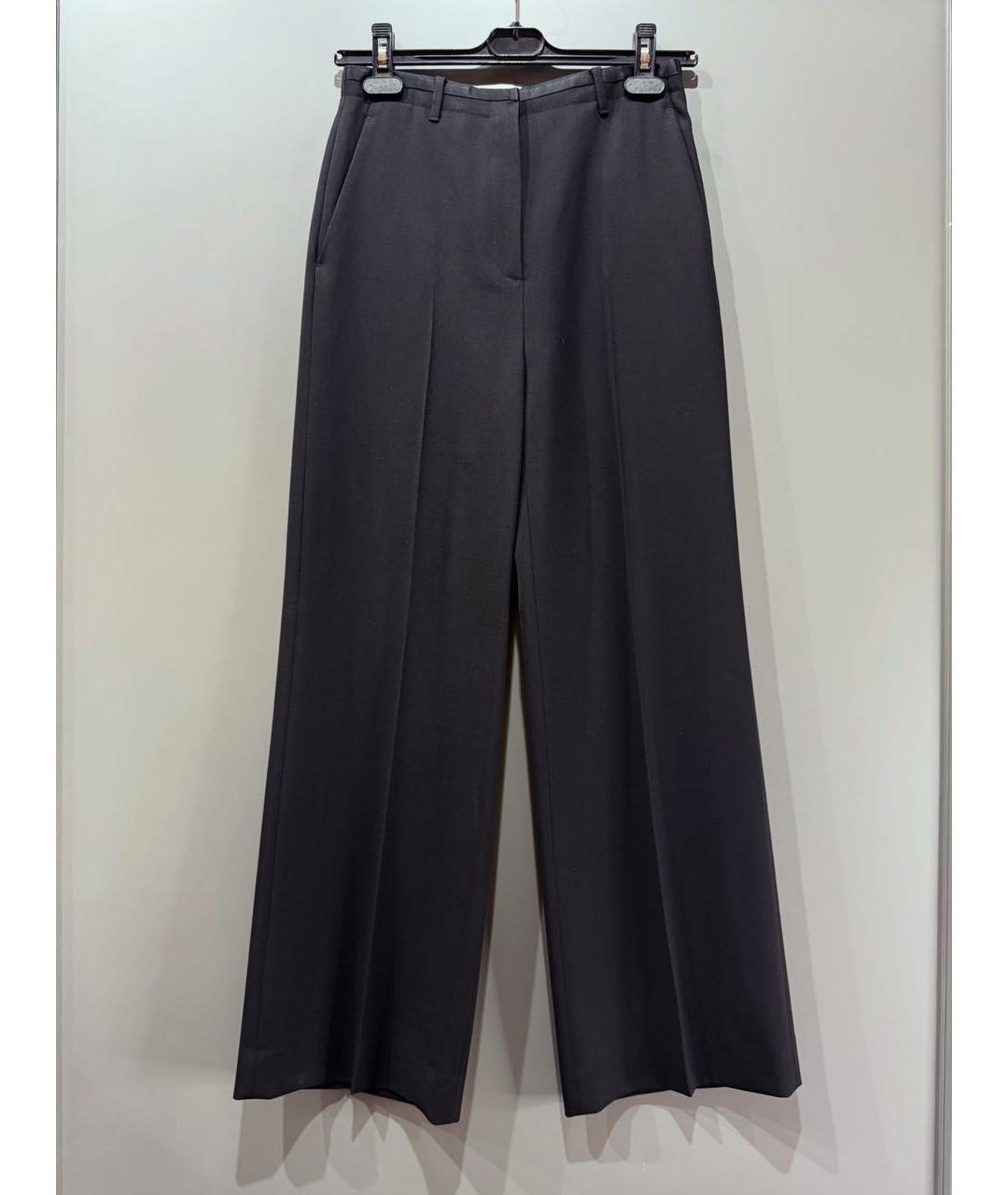 ACNE STUDIOS Черные шерстяные прямые брюки, фото 5