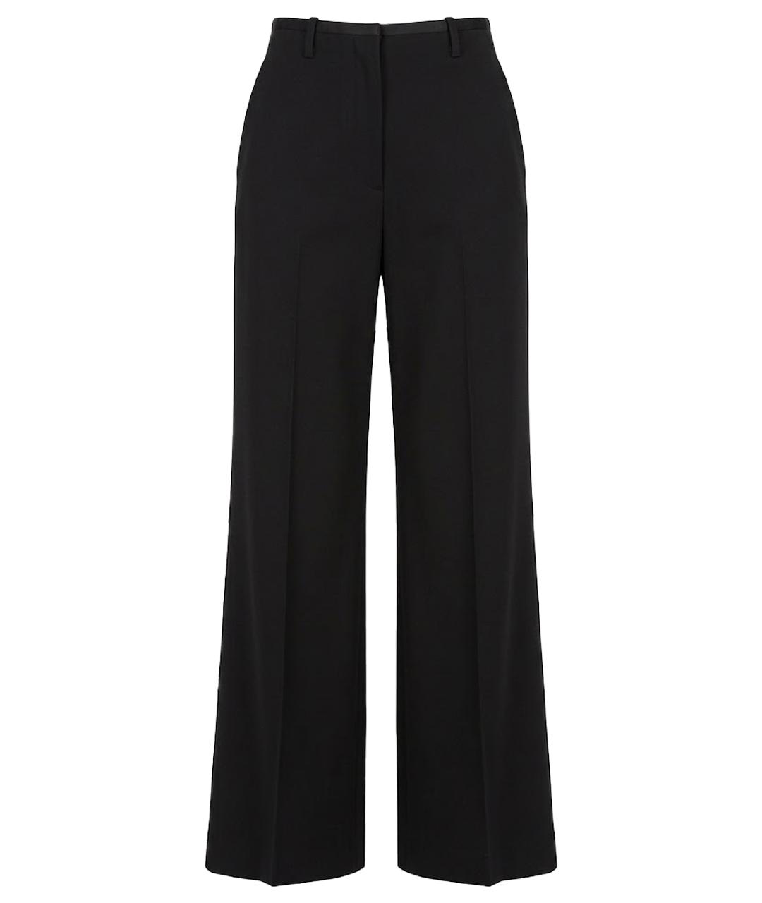 ACNE STUDIOS Черные шерстяные прямые брюки, фото 1