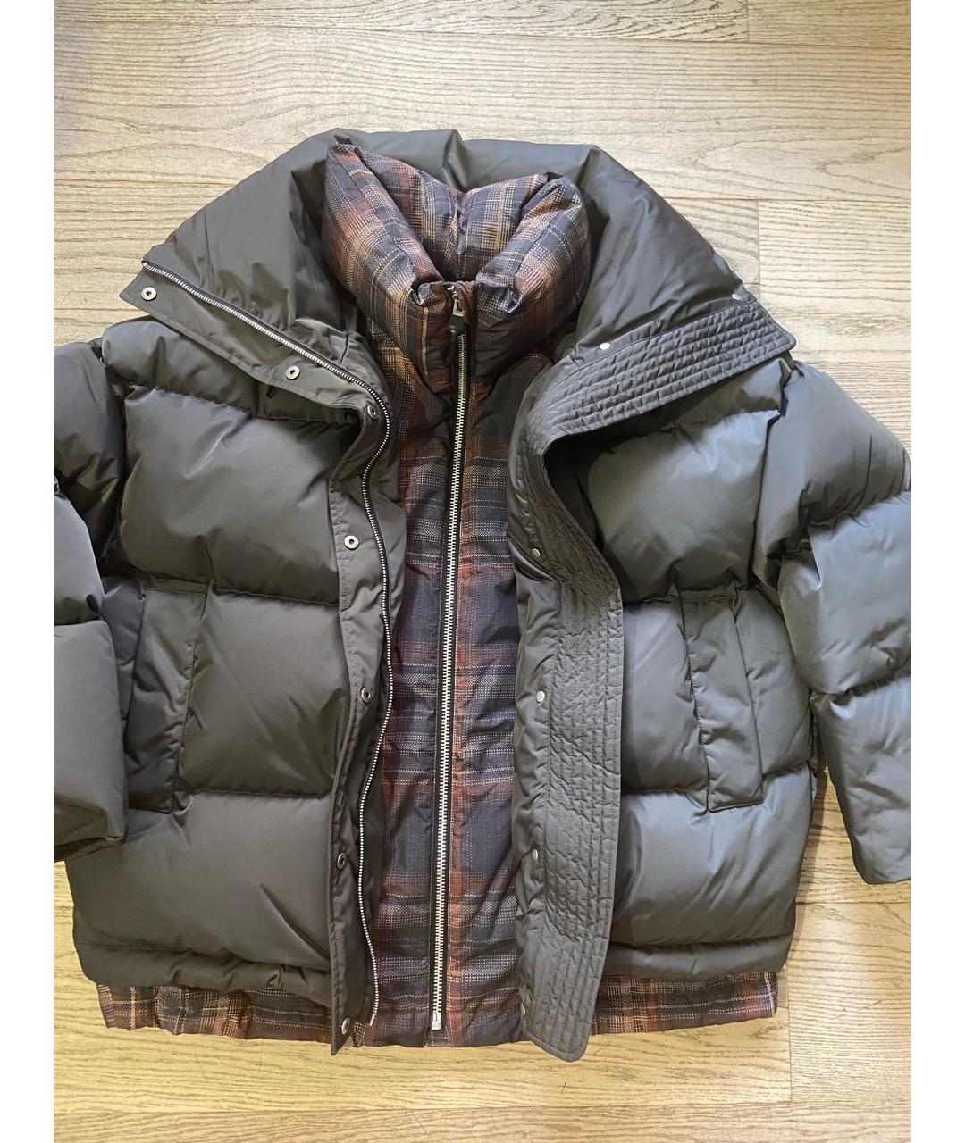 ACNE STUDIOS Антрацитовый полиэстеровый пуховик, фото 5