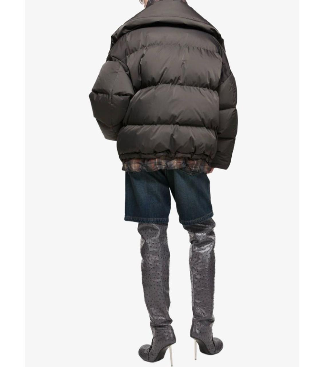 ACNE STUDIOS Антрацитовый полиэстеровый пуховик, фото 7