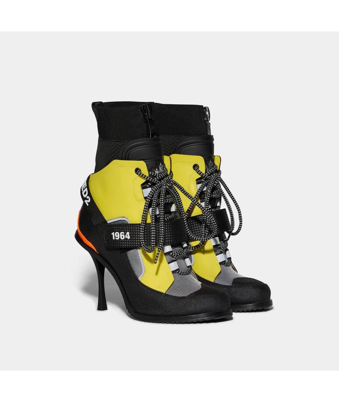 DSQUARED2 Черные кожаные ботинки, фото 2