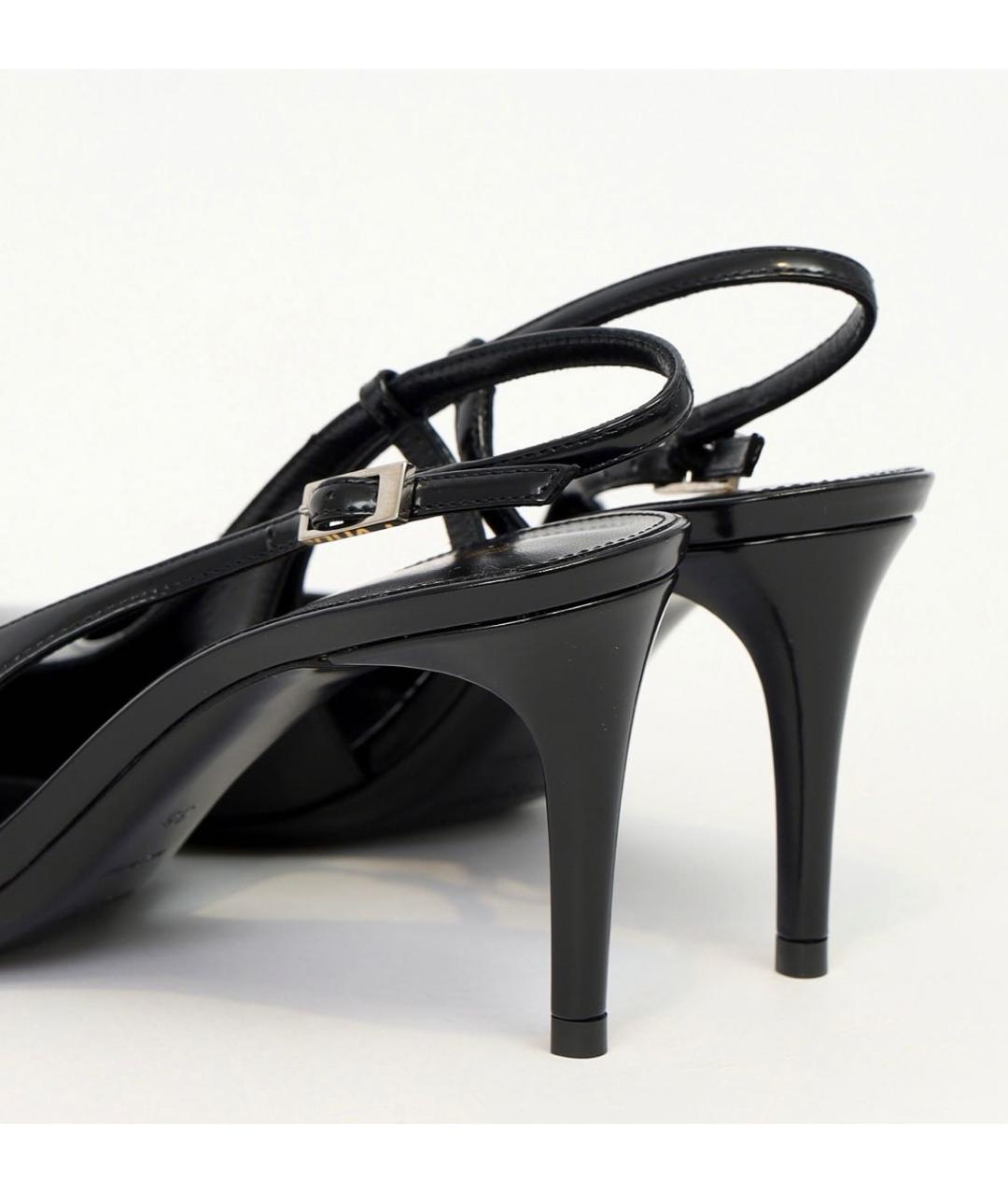 SAINT LAURENT Черные туфли из лакированной кожи, фото 3