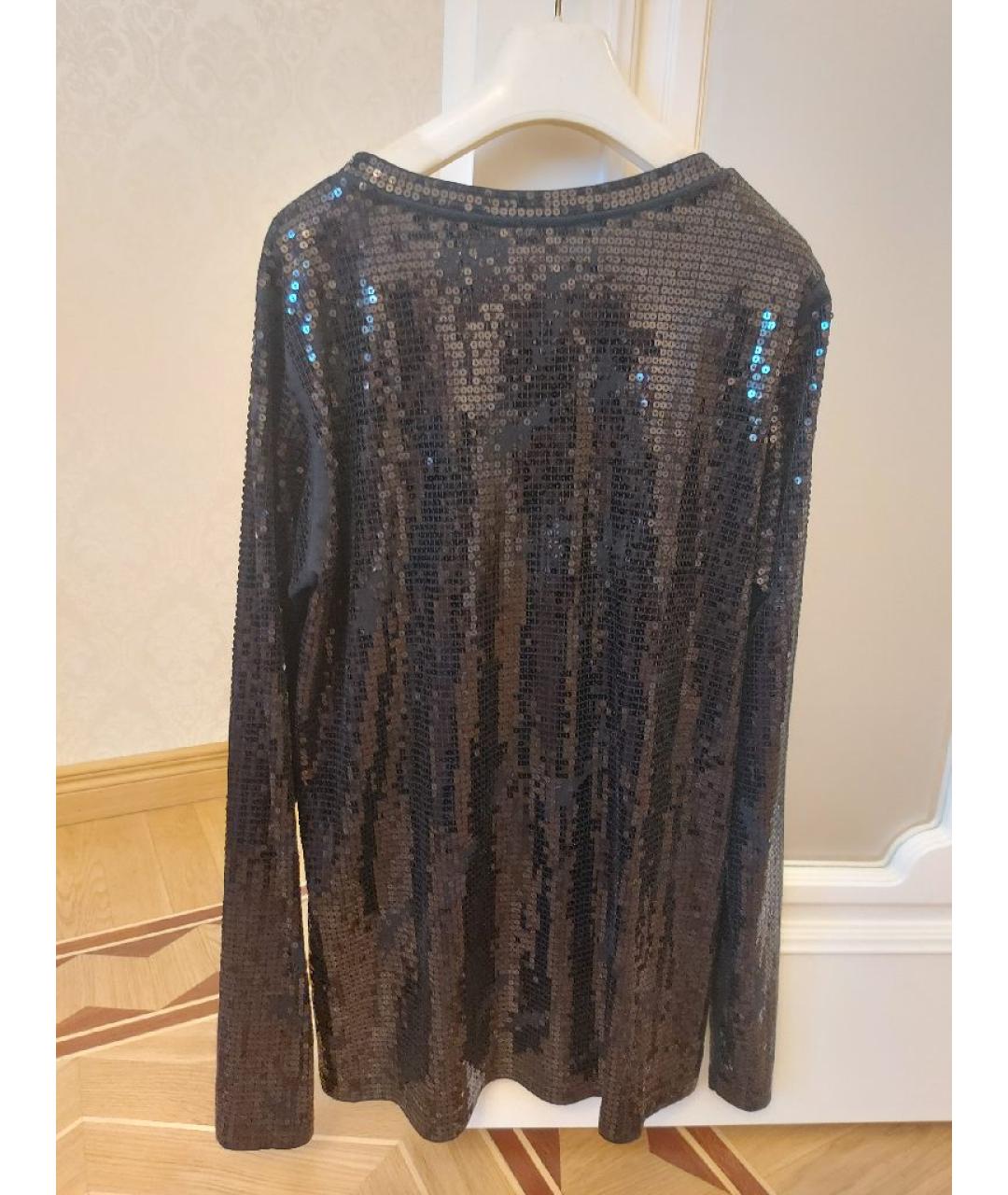 BALMAIN Черный хлопковый джемпер / свитер, фото 2
