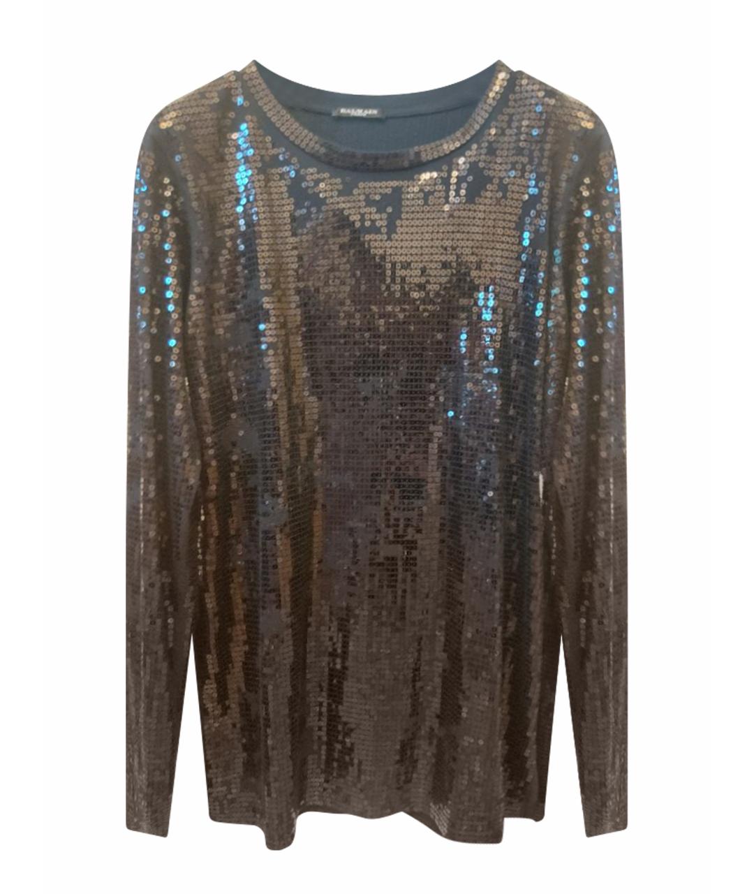 BALMAIN Черный хлопковый джемпер / свитер, фото 1