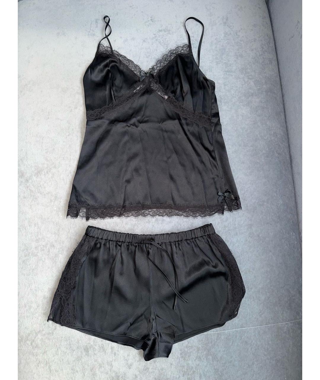 AGENT PROVOCATEUR Черная шелковая пижама, фото 7