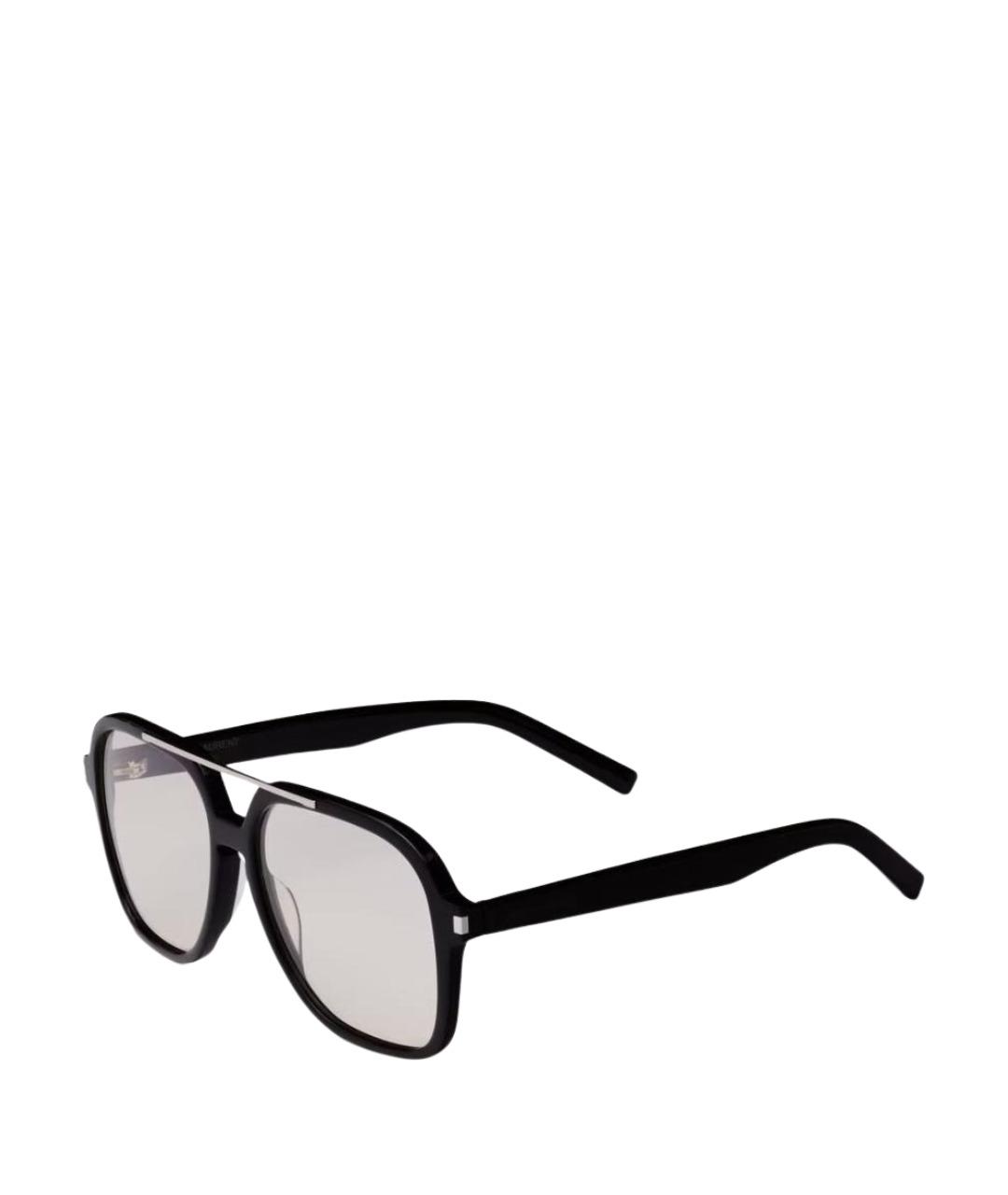 SAINT LAURENT Черные пластиковые солнцезащитные очки, фото 1