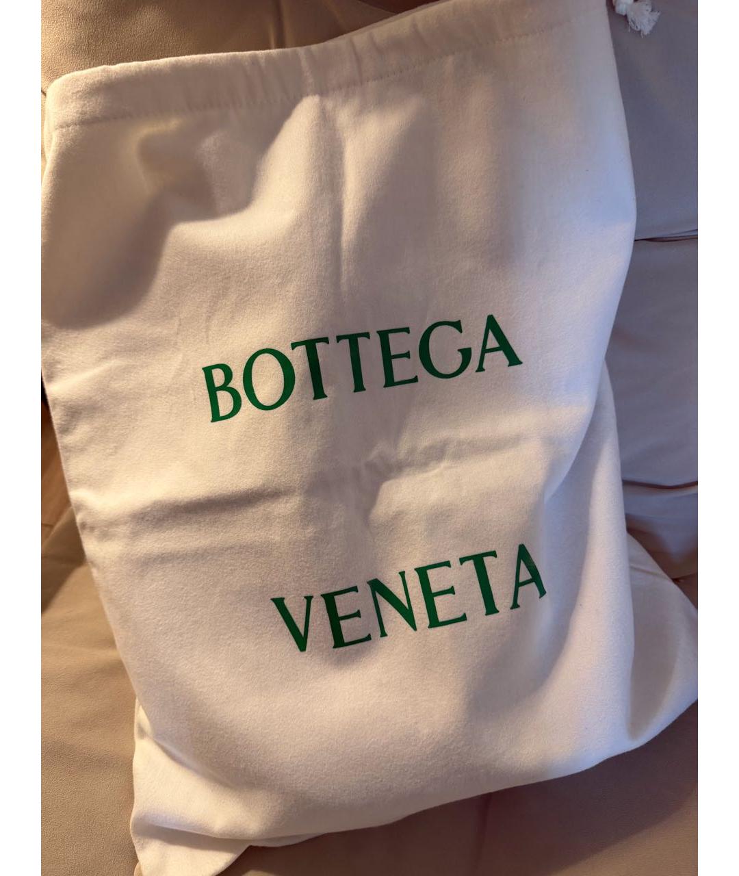 BOTTEGA VENETA Бордовая кожаная сумка тоут, фото 8