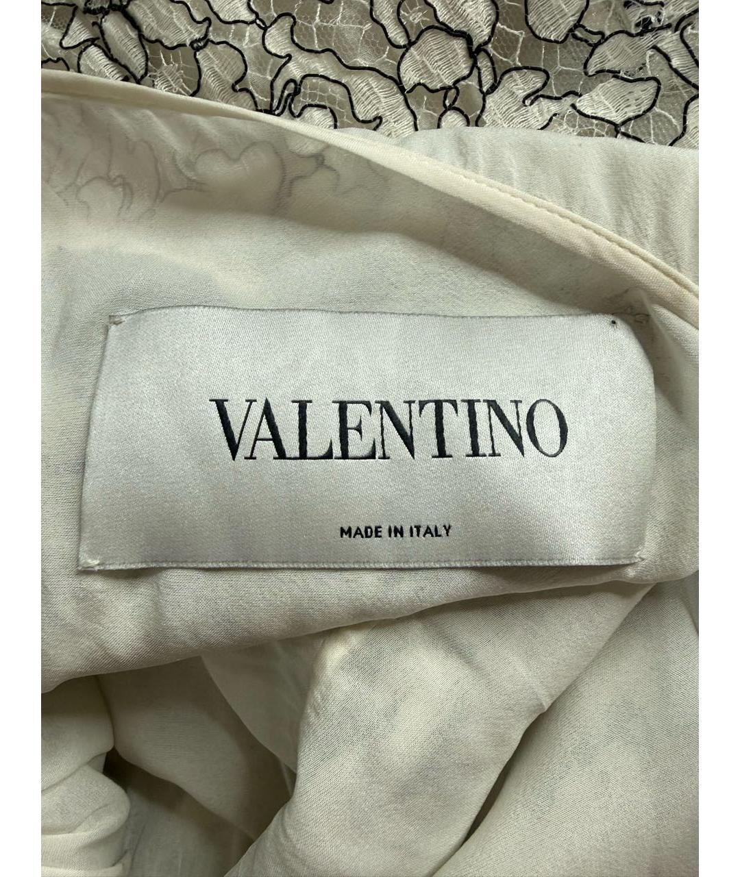 VALENTINO Мульти кружевное коктейльное платье, фото 4