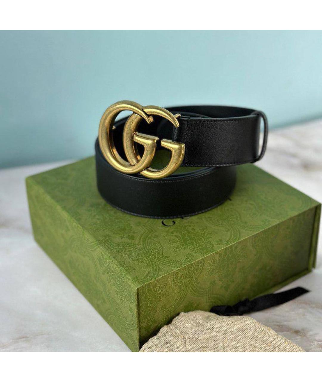 GUCCI Черный ремень, фото 2