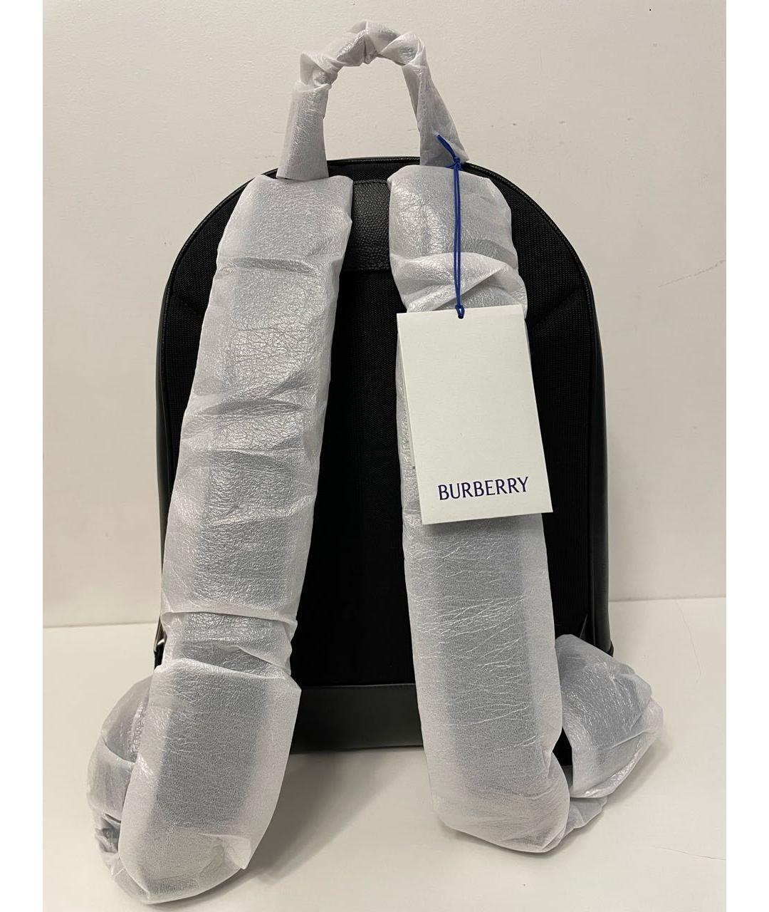 BURBERRY Черный кожаный рюкзак, фото 3