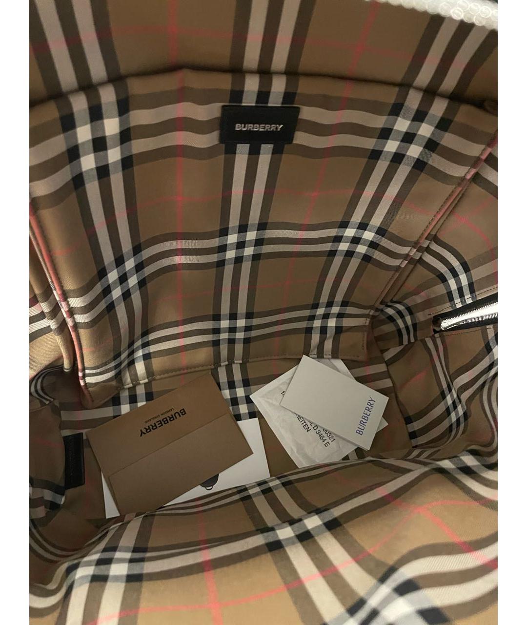 BURBERRY Черный кожаный рюкзак, фото 4