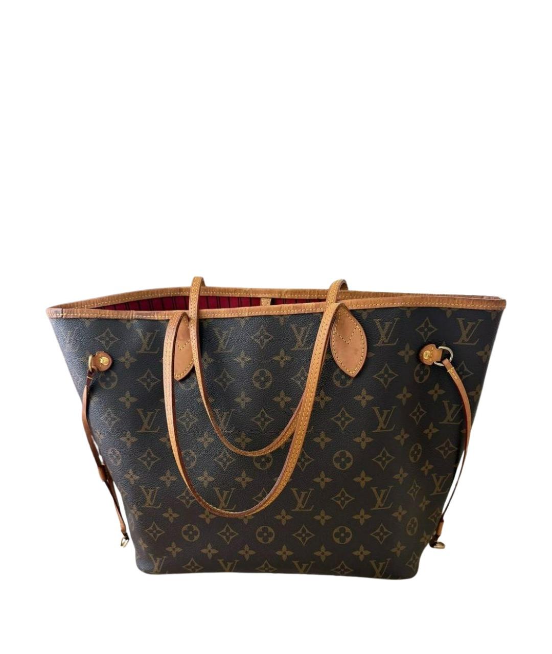 LOUIS VUITTON Коричневая сумка тоут из канвы, фото 1