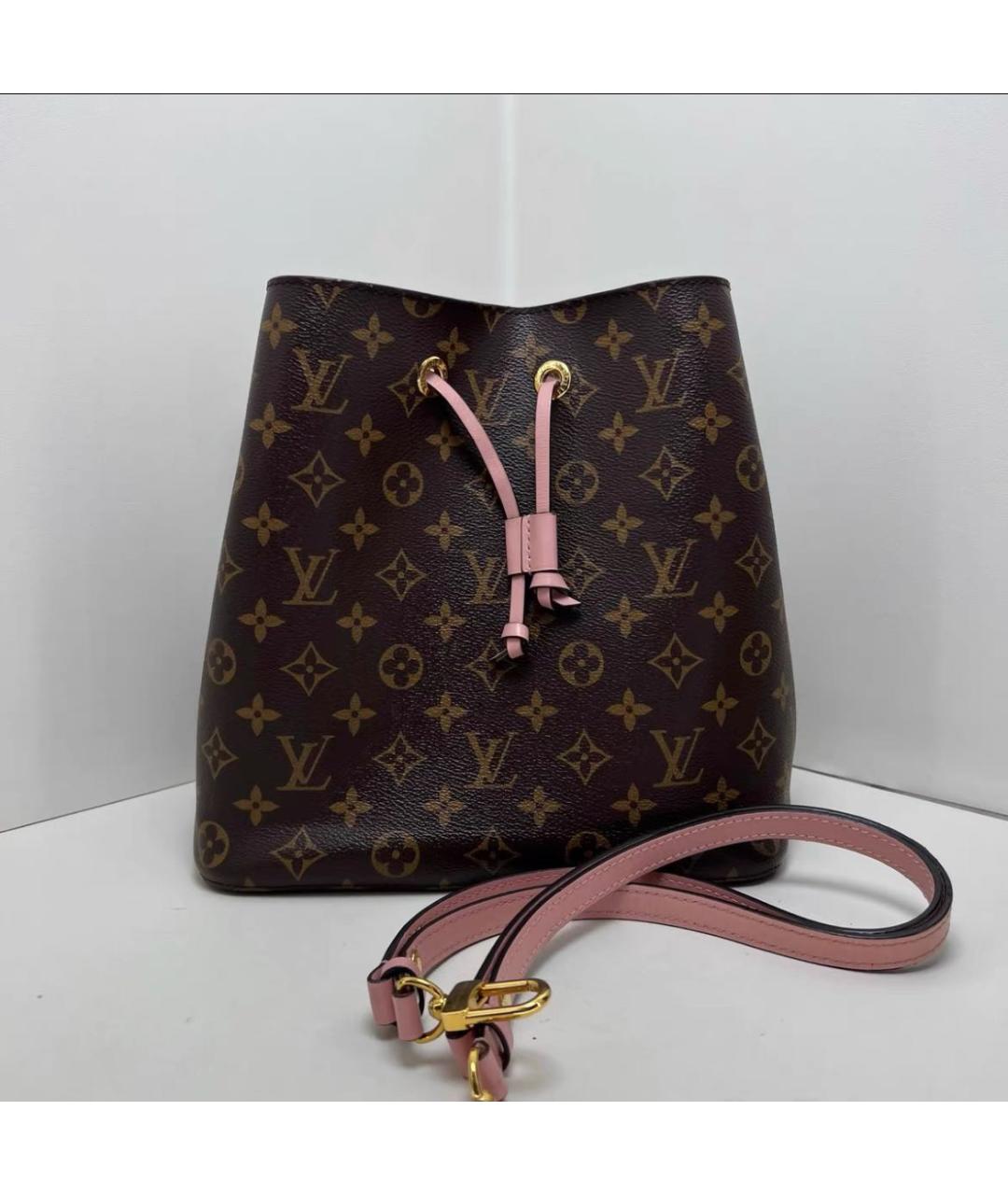 LOUIS VUITTON Коричневая сумка через плечо из канвы, фото 2
