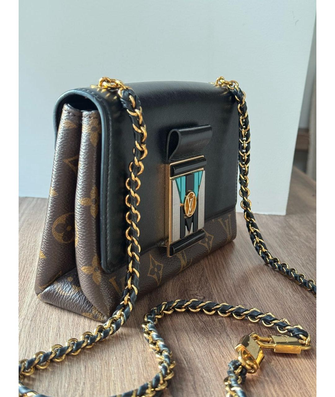 LOUIS VUITTON Коричневая кожаная сумка через плечо, фото 2