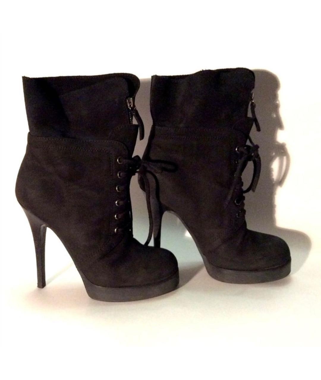 GIUSEPPE ZANOTTI DESIGN Черные замшевые ботильоны, фото 3