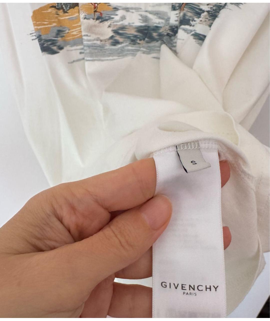 GIVENCHY Белая хлопковая футболка, фото 4