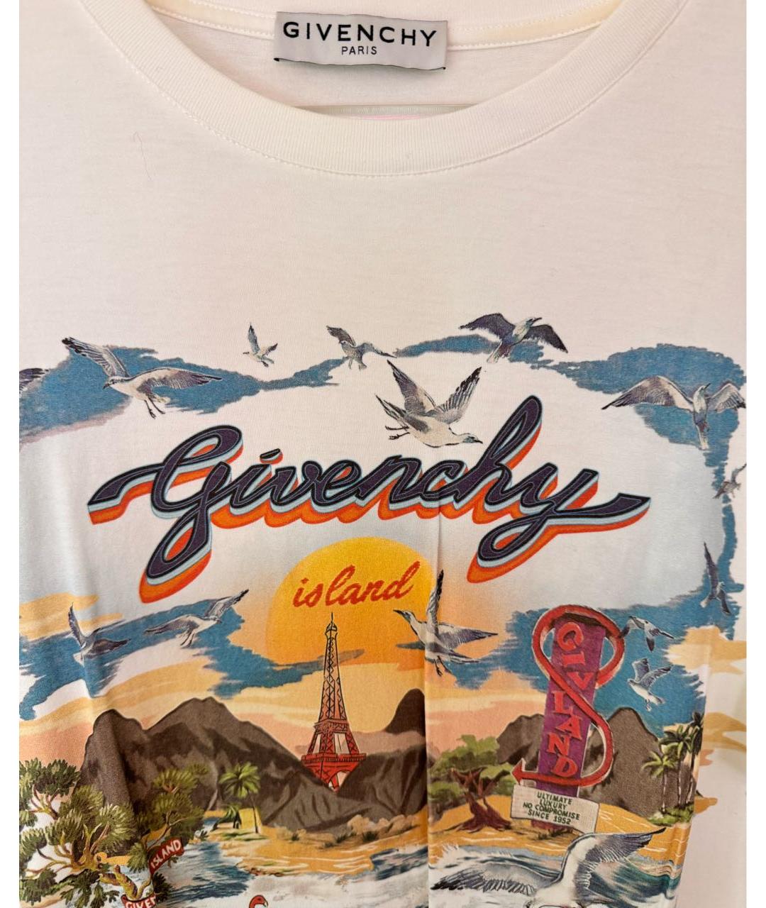 GIVENCHY Белая хлопковая футболка, фото 2