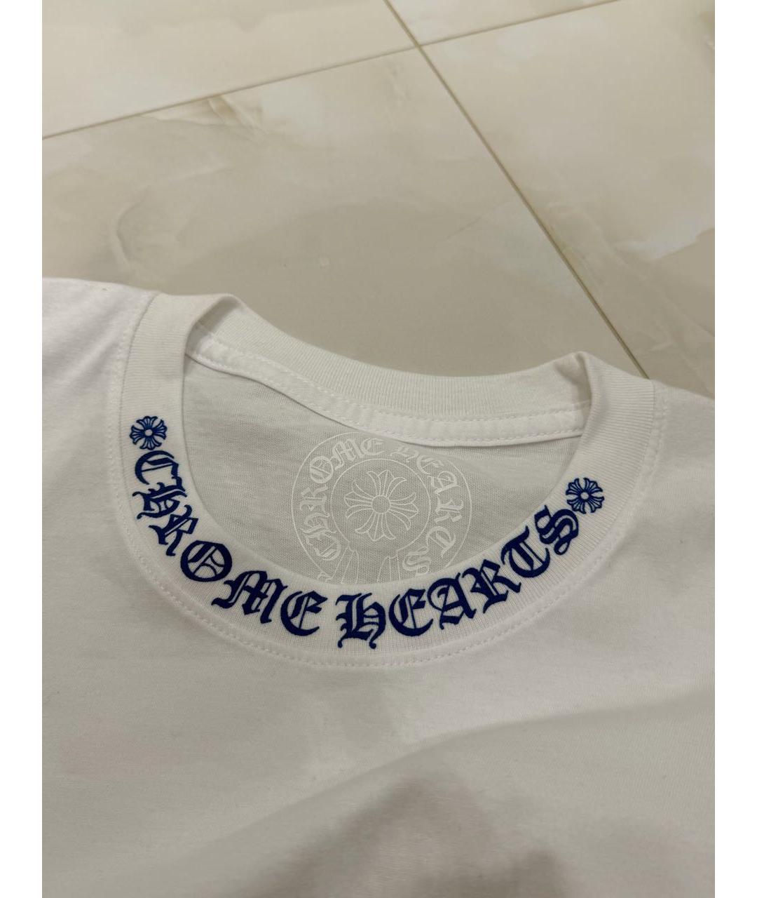 CHROME HEARTS Белая хлопковая футболка, фото 3