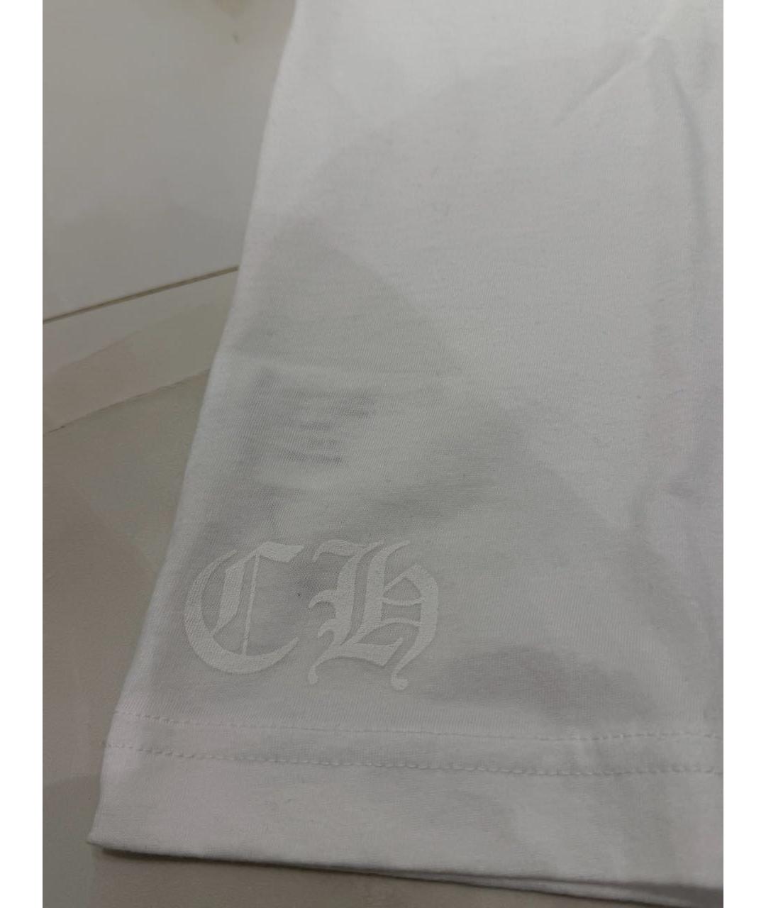 CHROME HEARTS Белая хлопковая футболка, фото 2