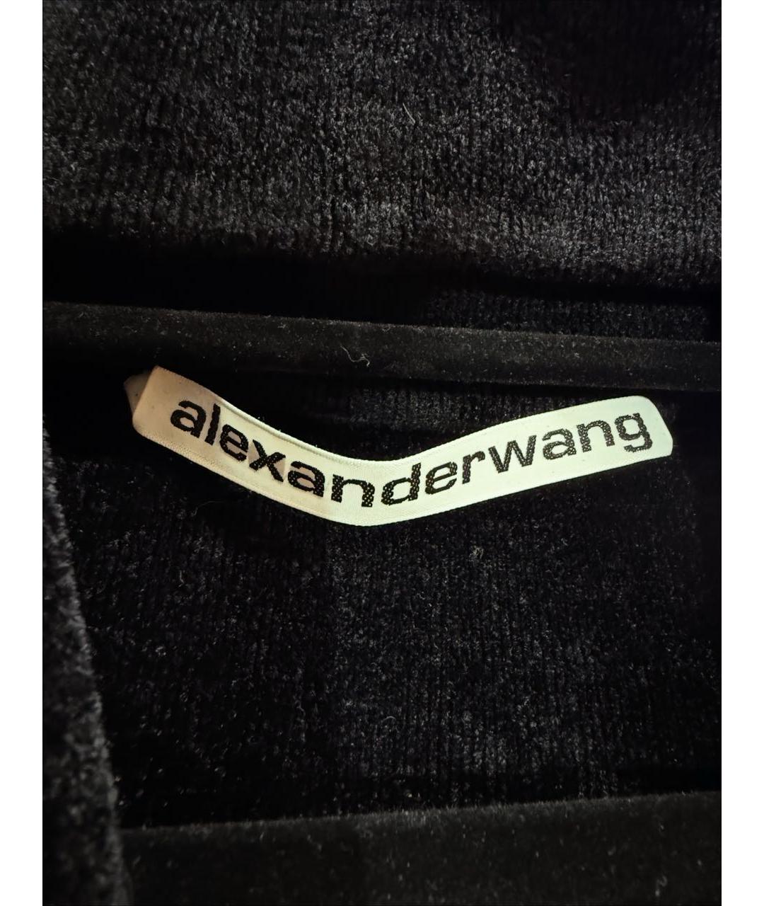 ALEXANDER WANG Черная вискозная водолазка, фото 4