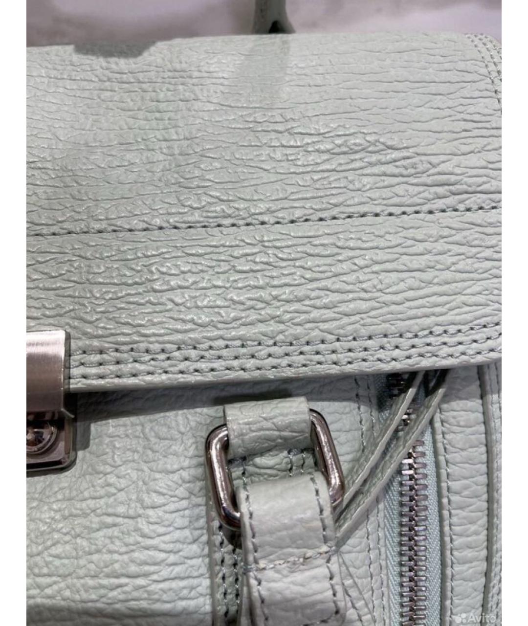 3.1 PHILLIP LIM Зеленая кожаная сумка с короткими ручками, фото 2
