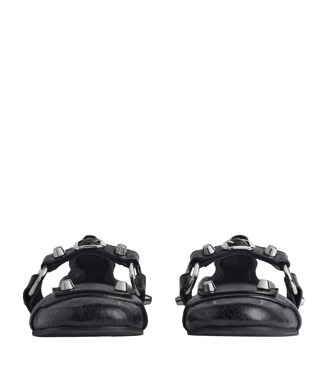 BALENCIAGA Черные кожаные балетки, фото 4