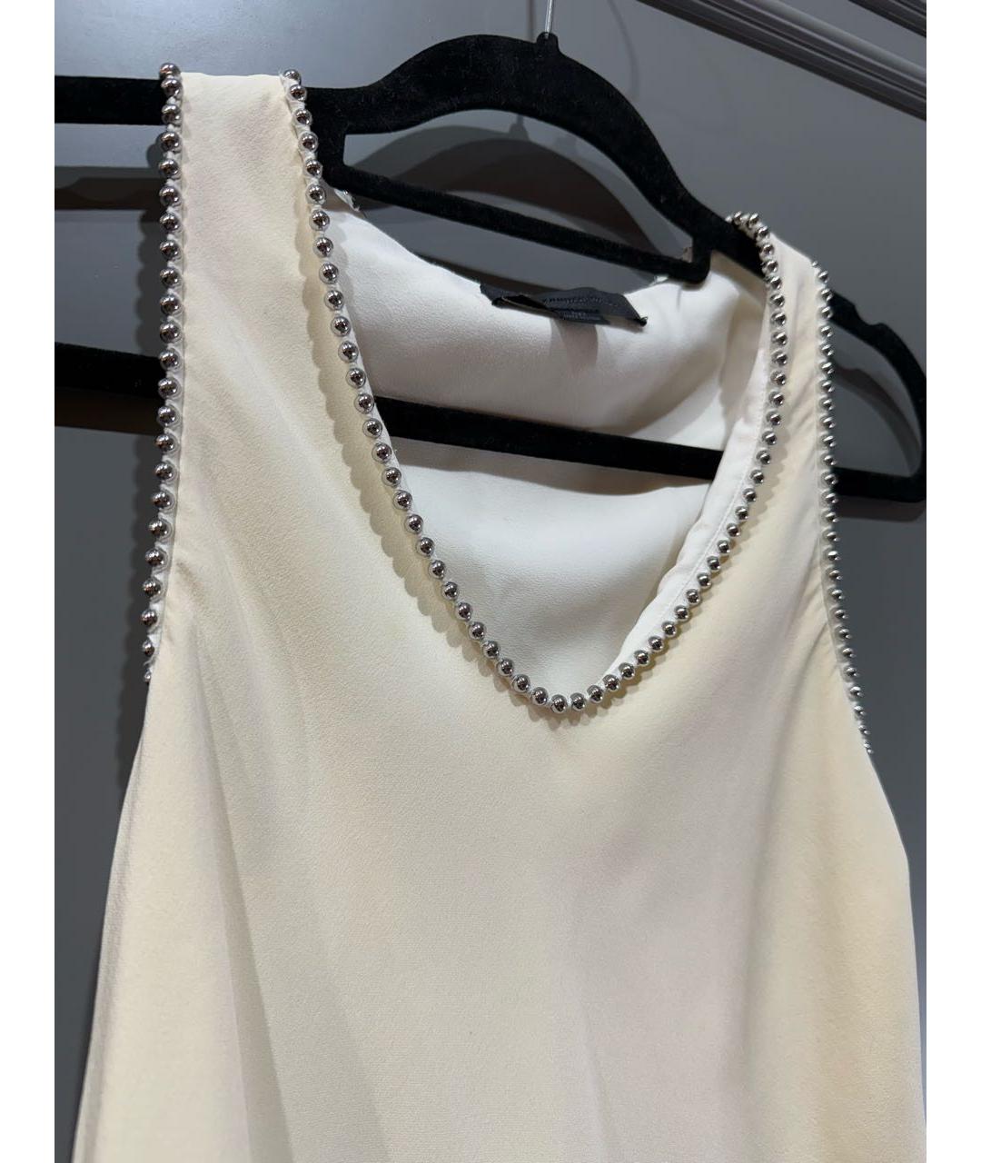 ALEXANDER WANG Белая шелковая блузы, фото 4