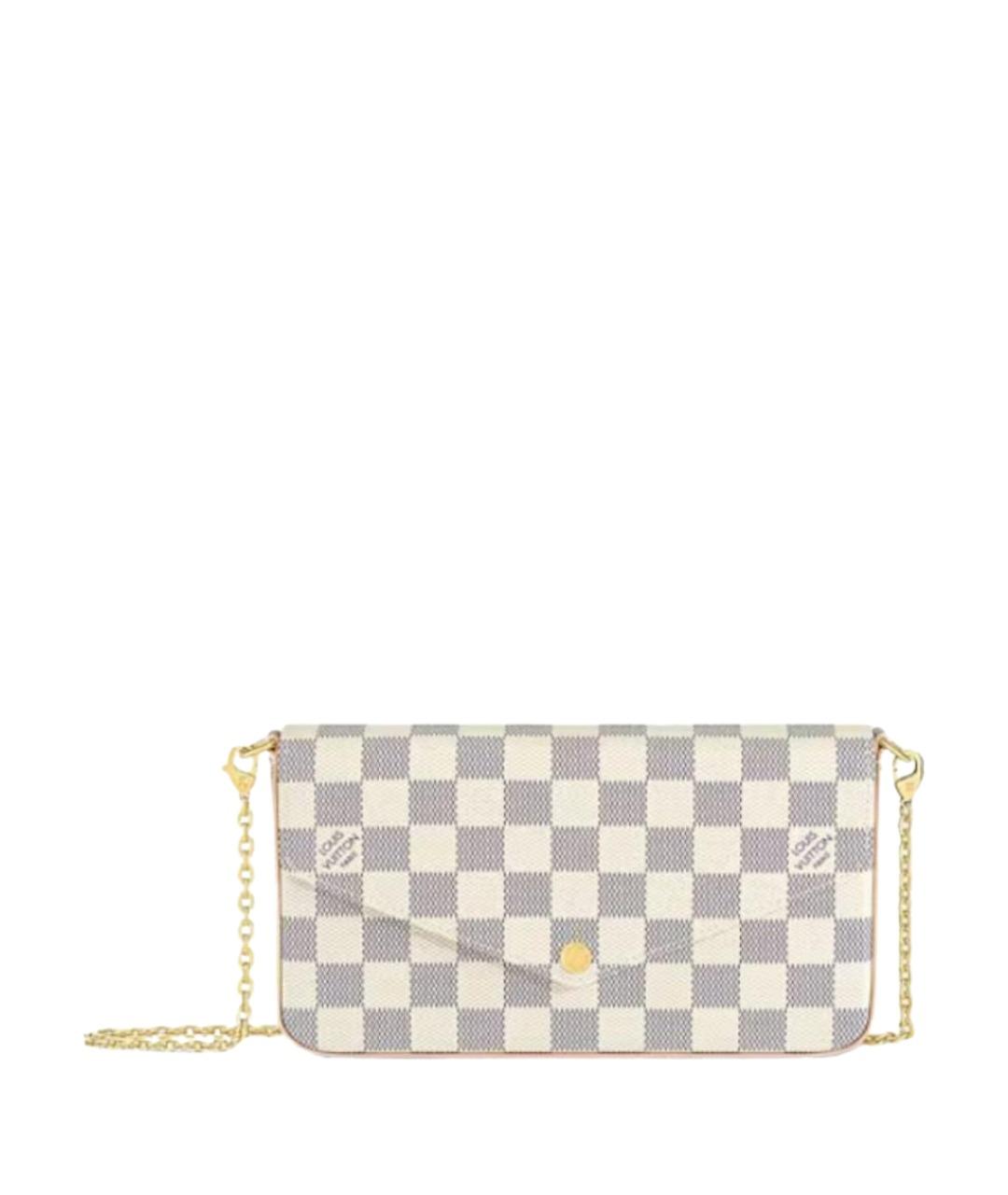 LOUIS VUITTON Белая сумка через плечо из канвы, фото 1