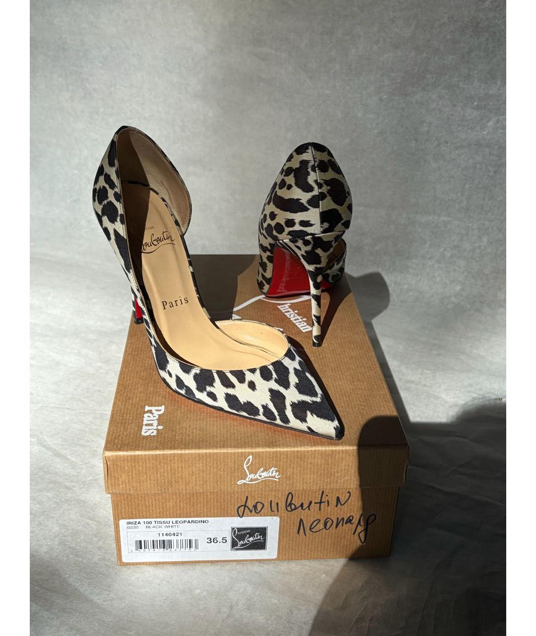 CHRISTIAN LOUBOUTIN Мульти текстильные туфли, фото 2