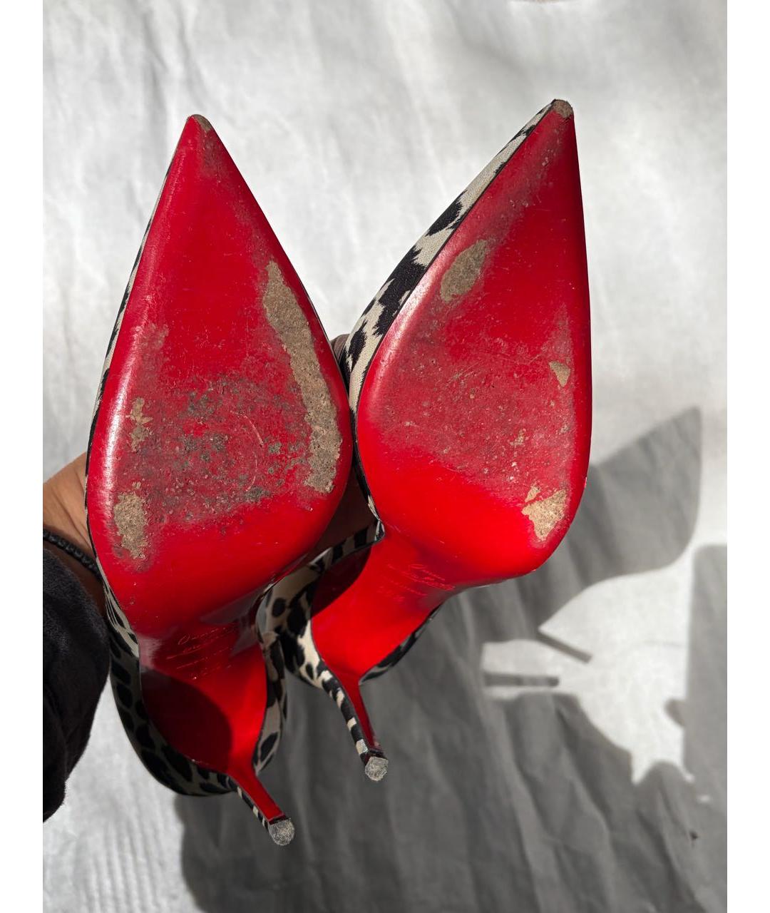 CHRISTIAN LOUBOUTIN Мульти текстильные туфли, фото 4