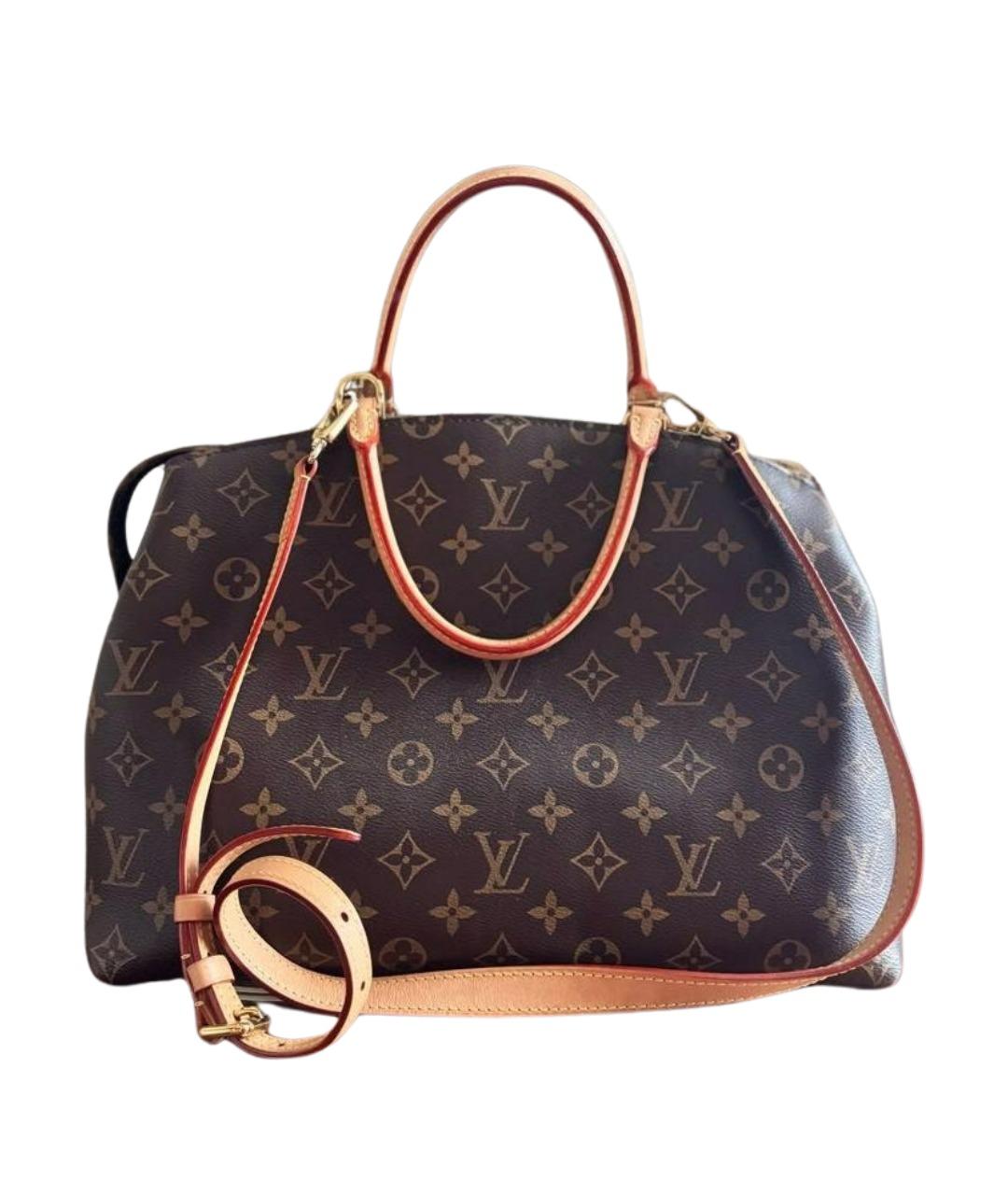 LOUIS VUITTON Коричневая сумка с короткими ручками из канвы, фото 1