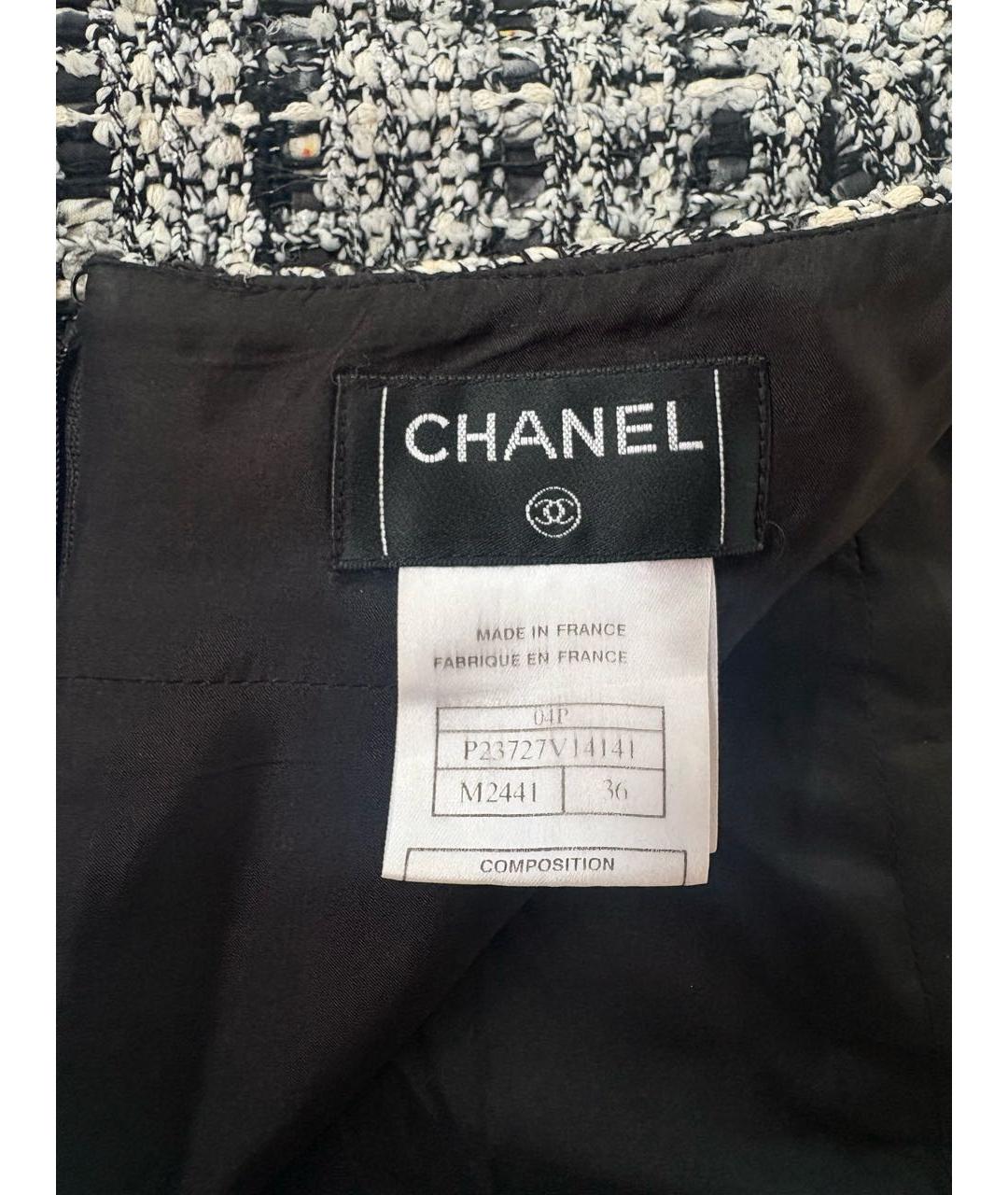 CHANEL Мульти шерстяная юбка миди, фото 5