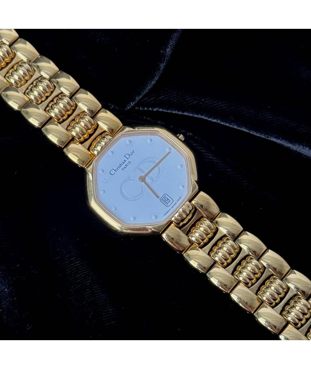 CHRISTIAN DIOR Золотые стальные часы, фото 7
