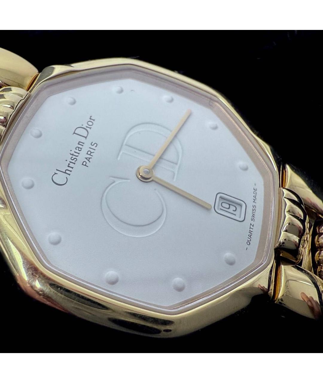 CHRISTIAN DIOR Золотые стальные часы, фото 5