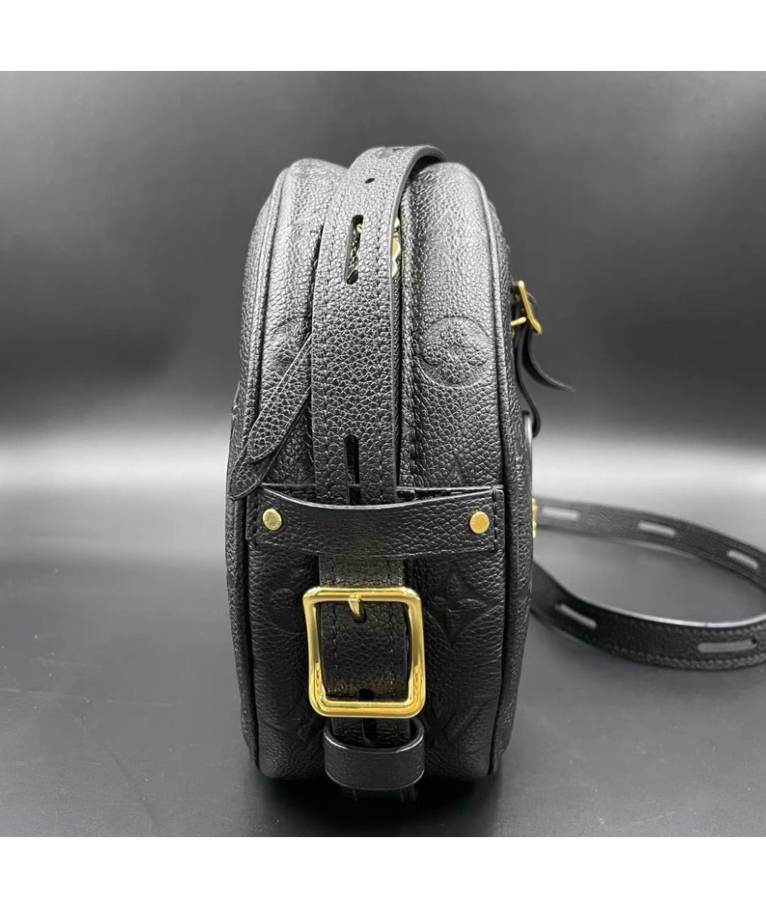 LOUIS VUITTON Черная кожаная сумка через плечо, фото 5