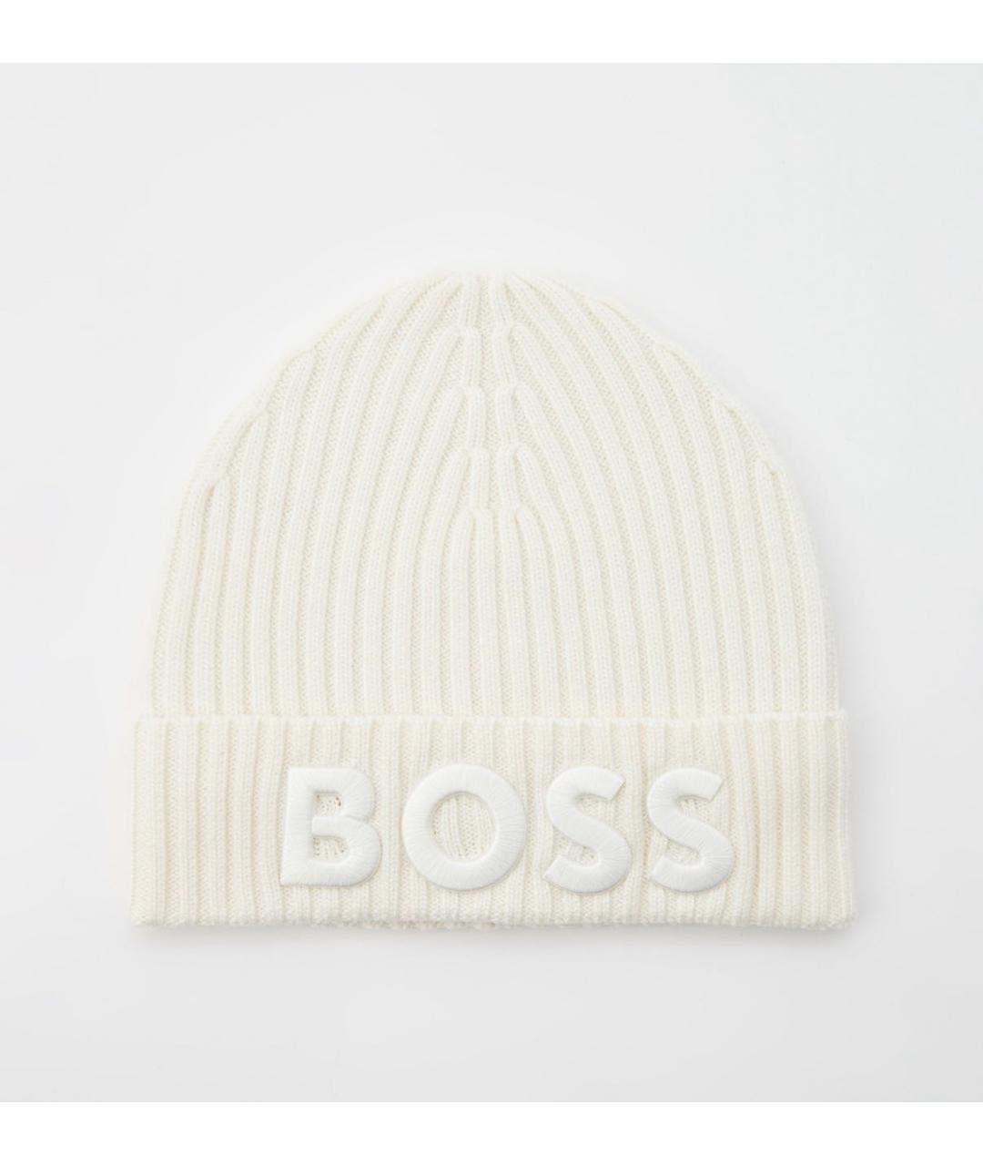 HUGO BOSS Бежевая шерстяная шапка, фото 6