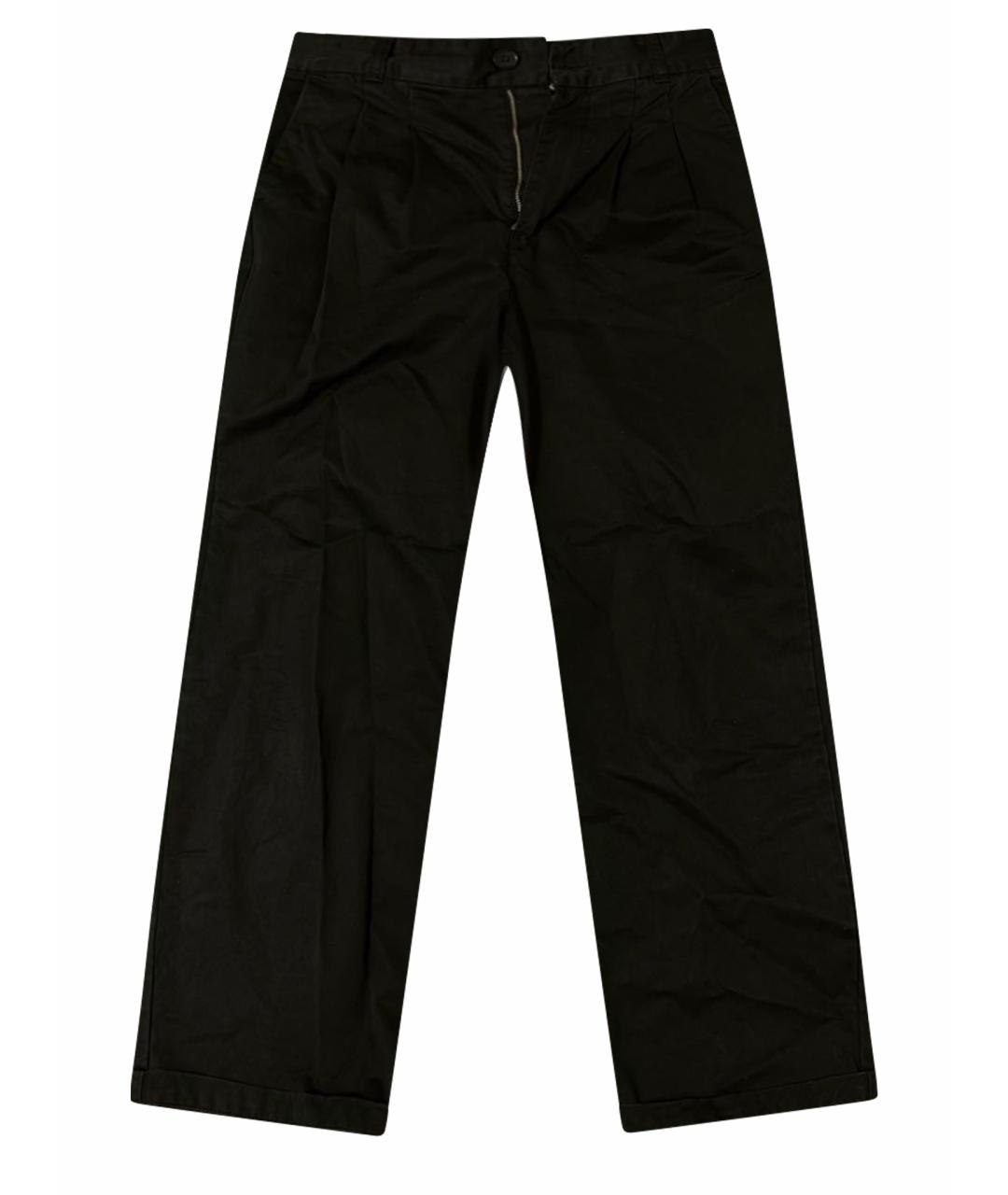 CARHARTT WIP Черные хлопковые брюки широкие, фото 1