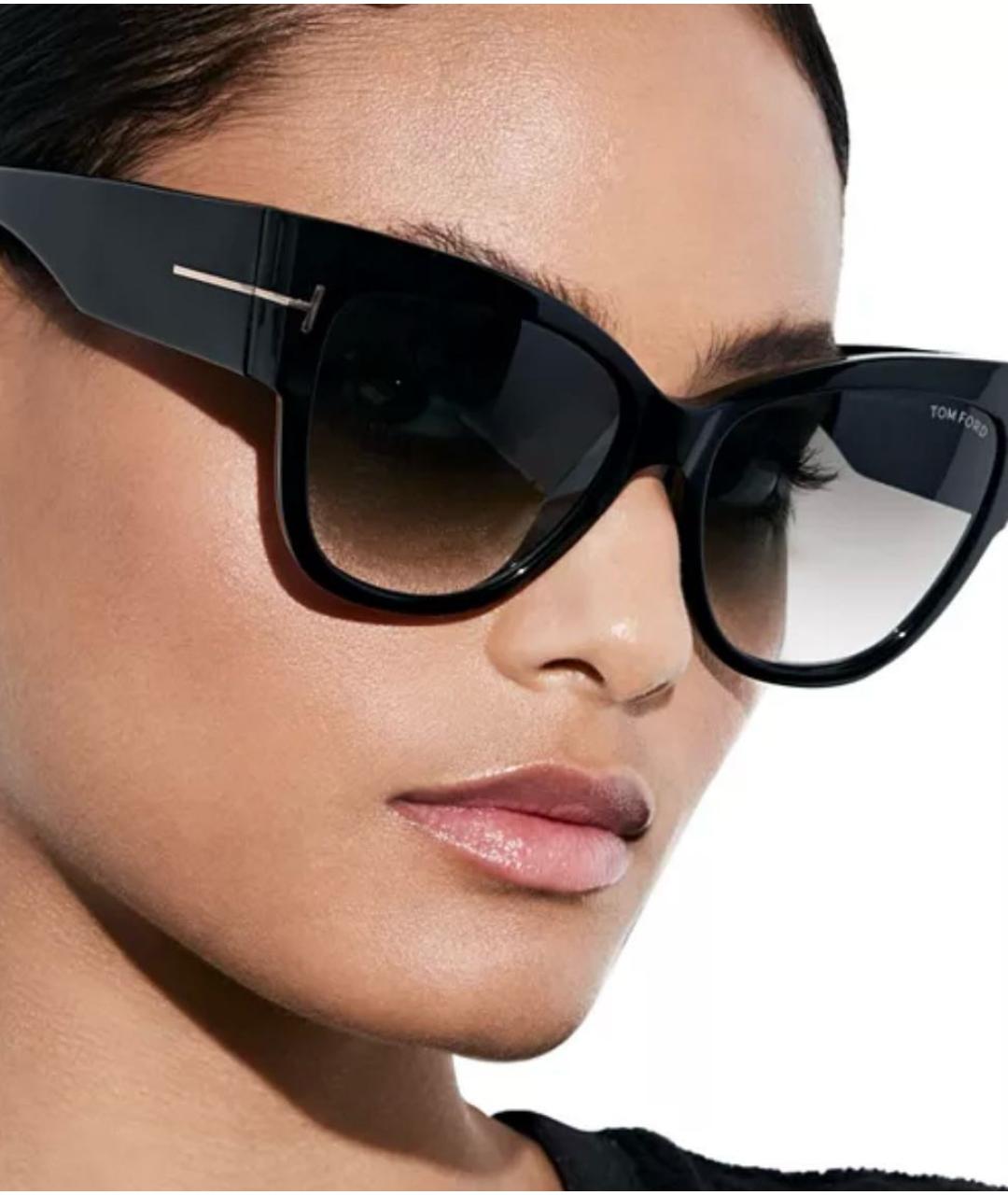 TOM FORD Черные пластиковые солнцезащитные очки, фото 4