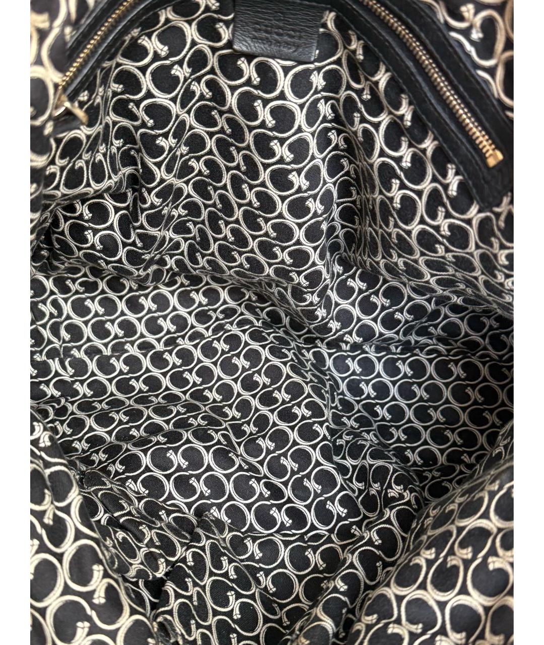 GUCCI Черная кожаная сумка с короткими ручками, фото 7