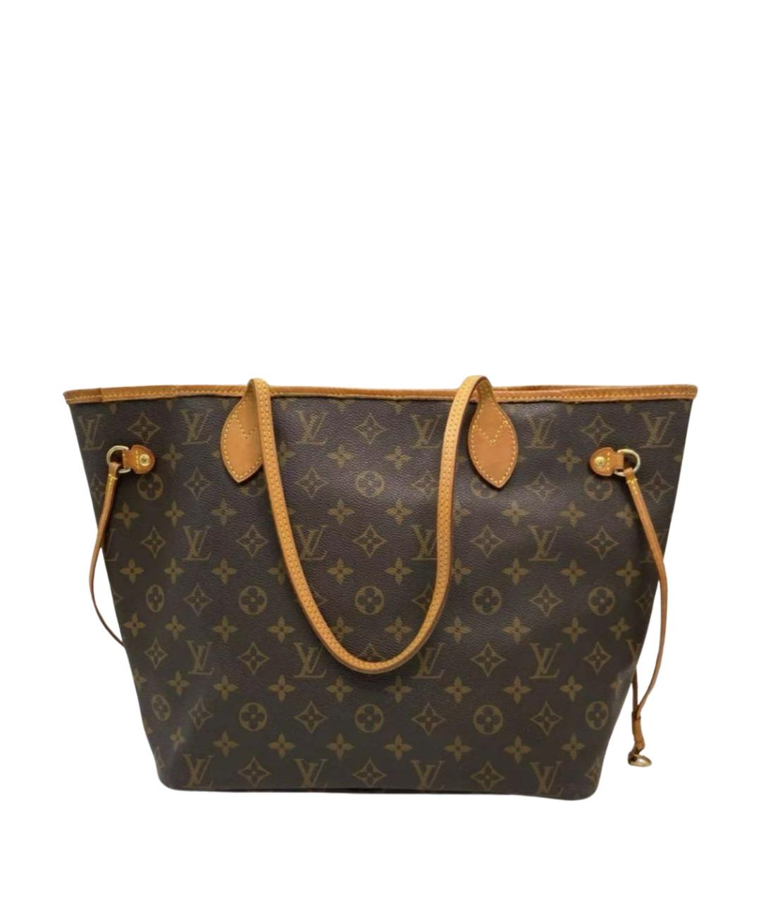 LOUIS VUITTON Коричневая сумка тоут из канвы, фото 1