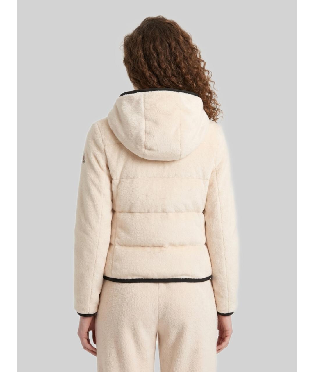 MONCLER GRENOBLE Белая полиэстеровая куртка, фото 3