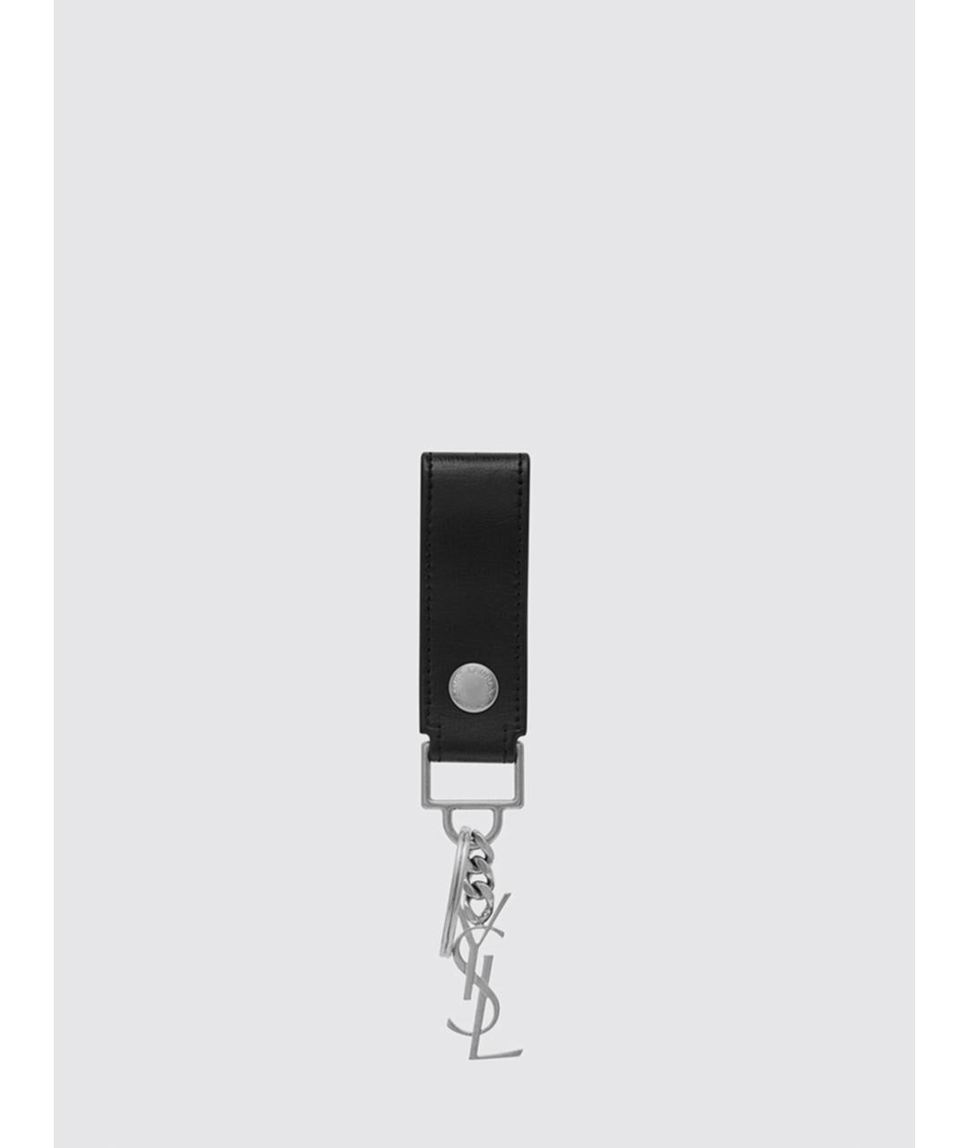 SAINT LAURENT Черный брелок, фото 3