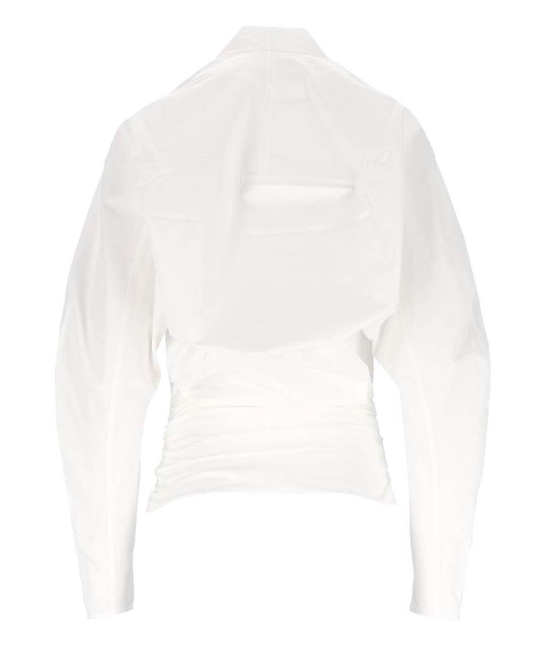 JACQUEMUS Белая хлопковая рубашка, фото 2