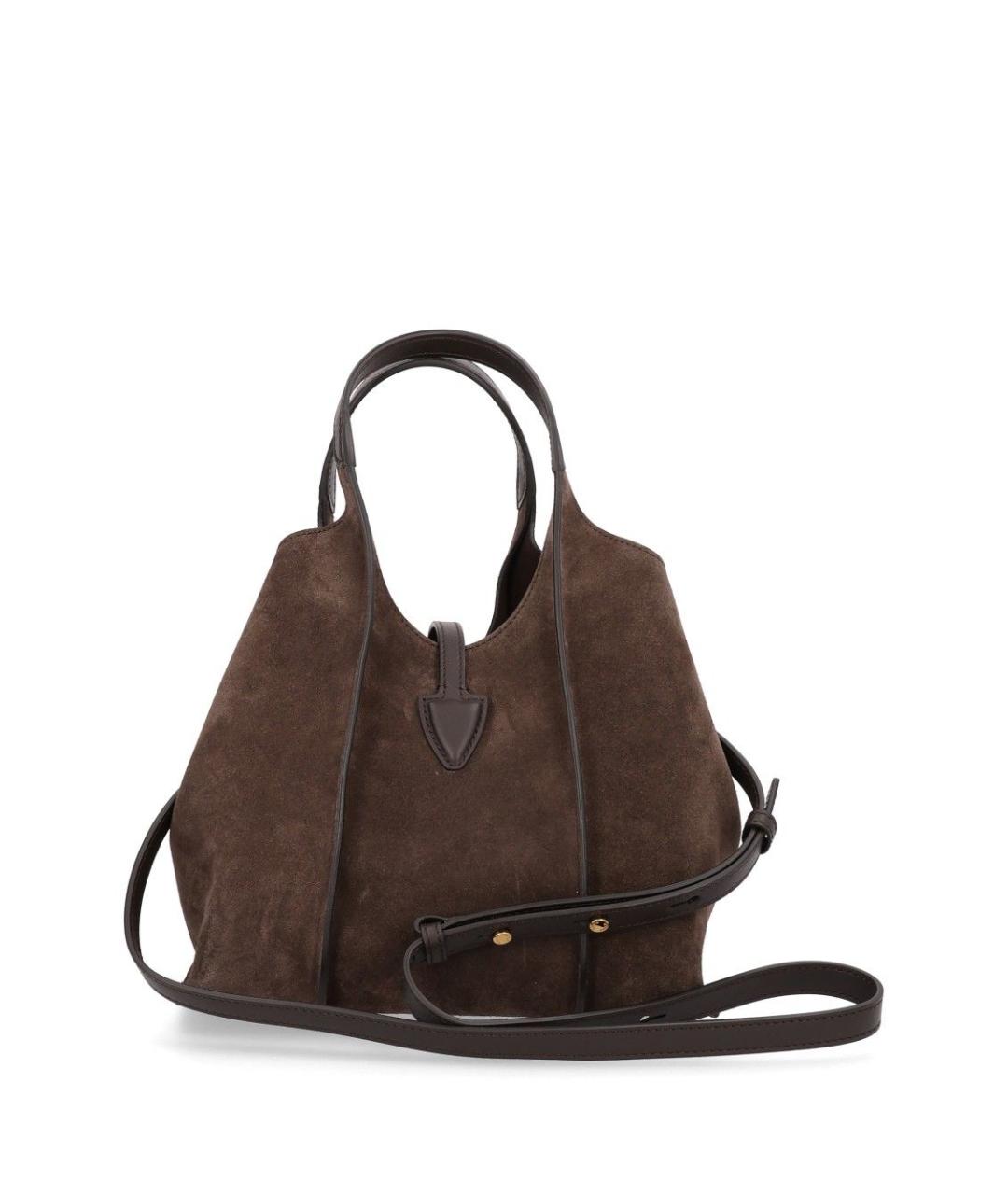 TOD'S Коричневая замшевая сумка через плечо, фото 3