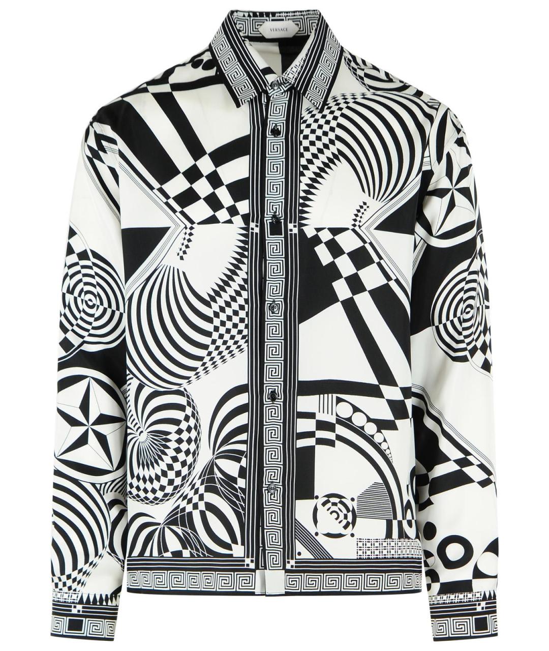 VERSACE Мульти шелковая кэжуал рубашка, фото 1
