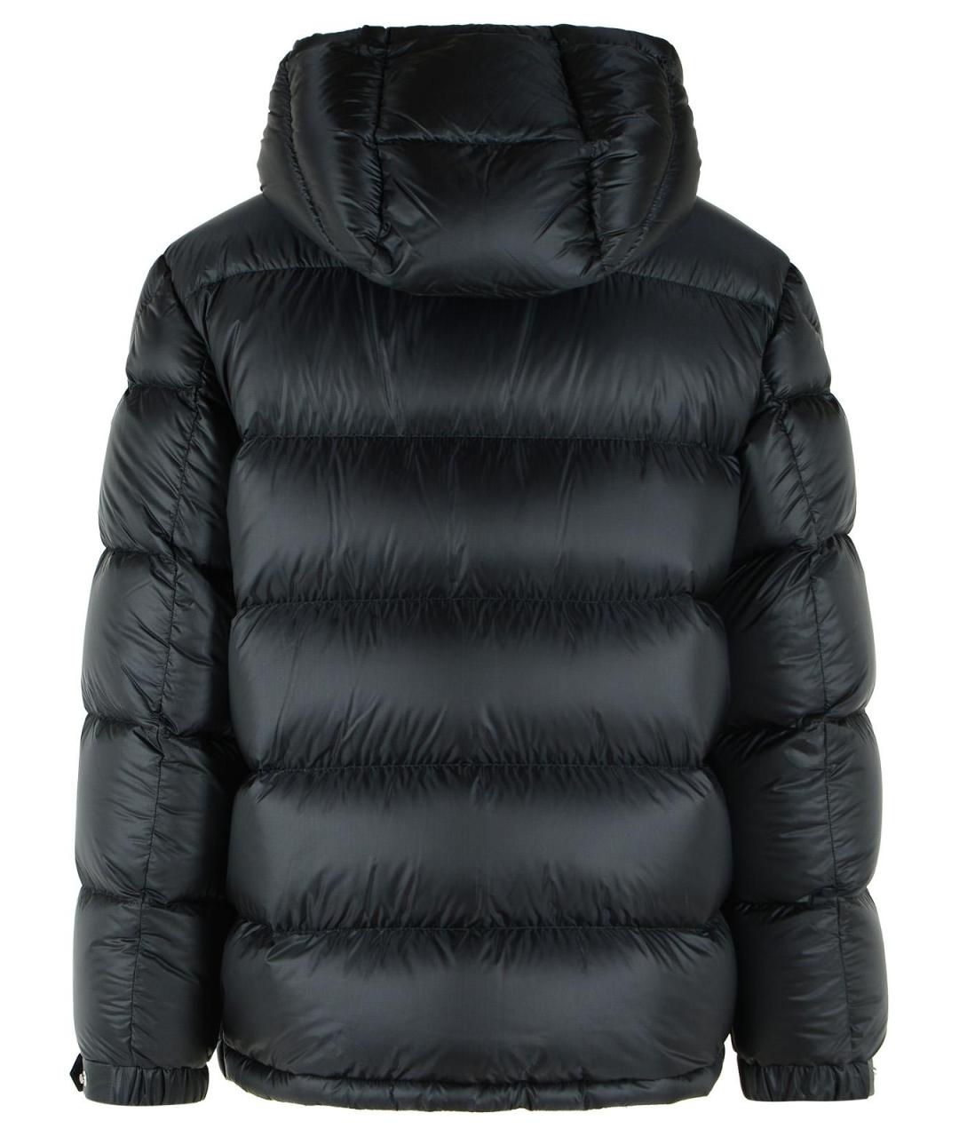 MONCLER Черный полиамидовый пуховик, фото 3
