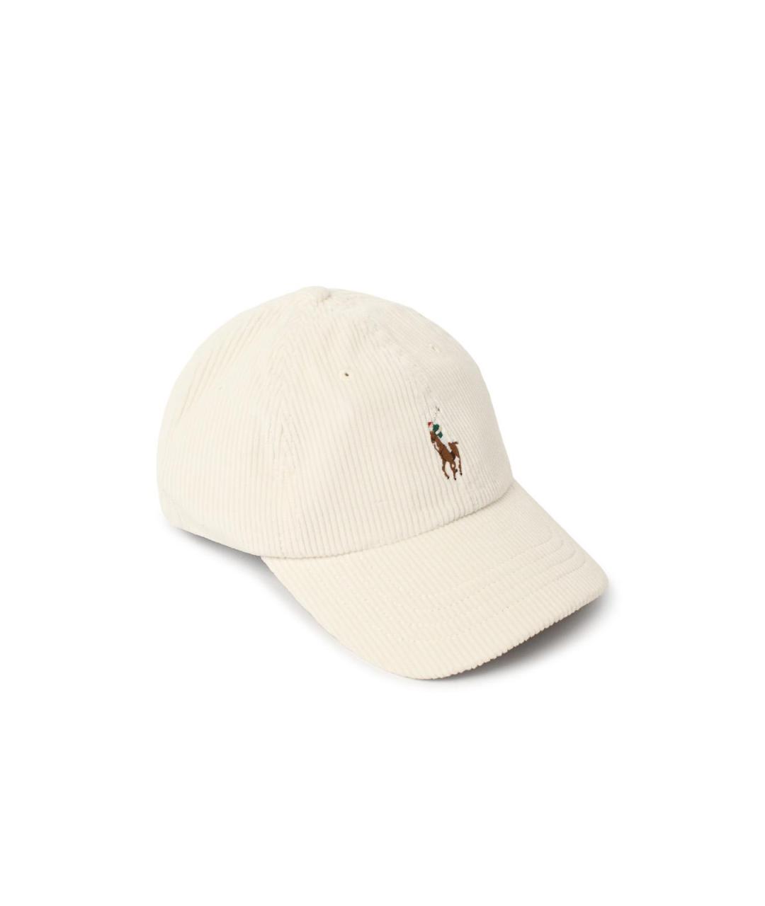 POLO RALPH LAUREN Белая хлопковая кепка/бейсболка, фото 2