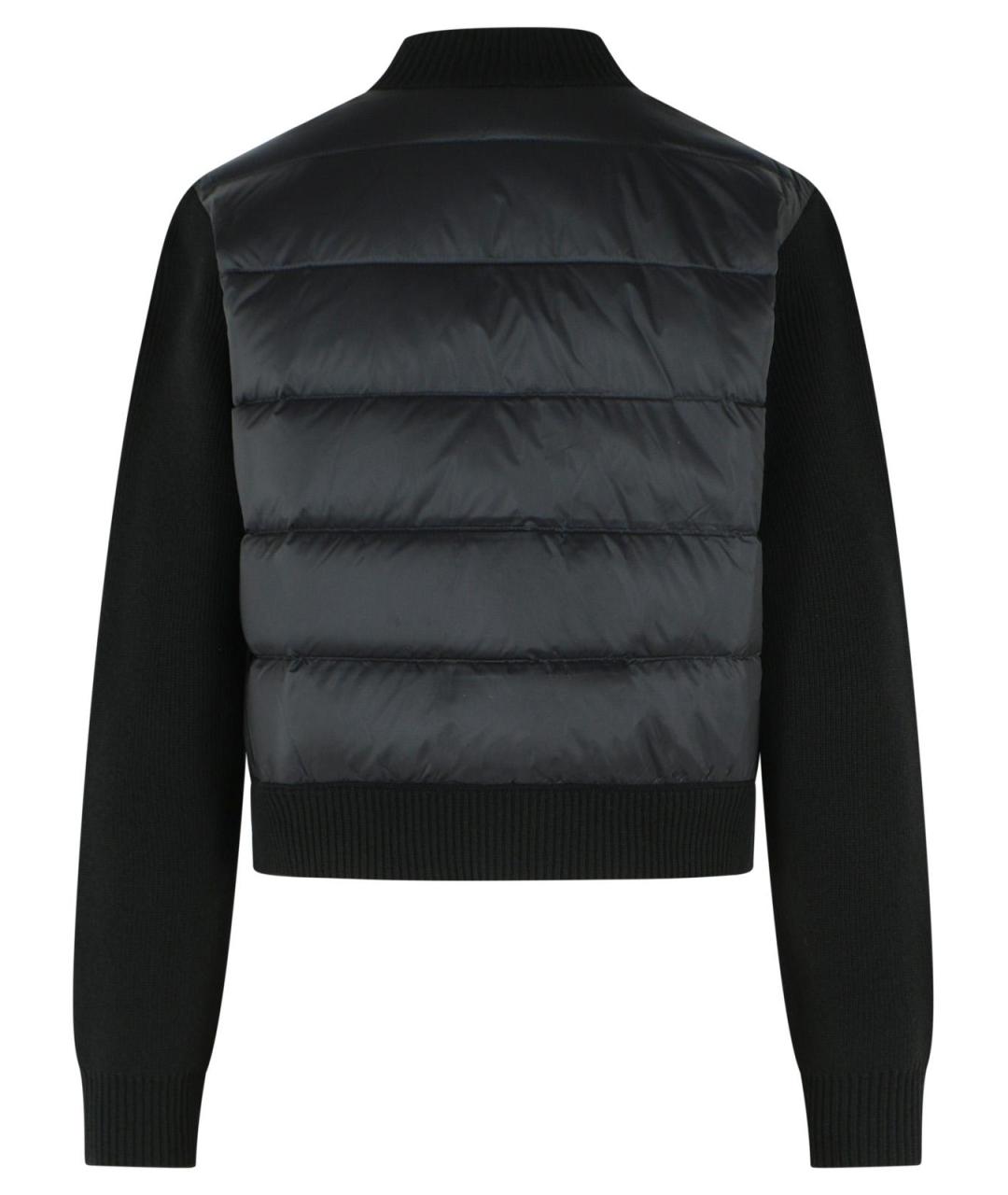 MONCLER Черная шерстяная куртка, фото 3
