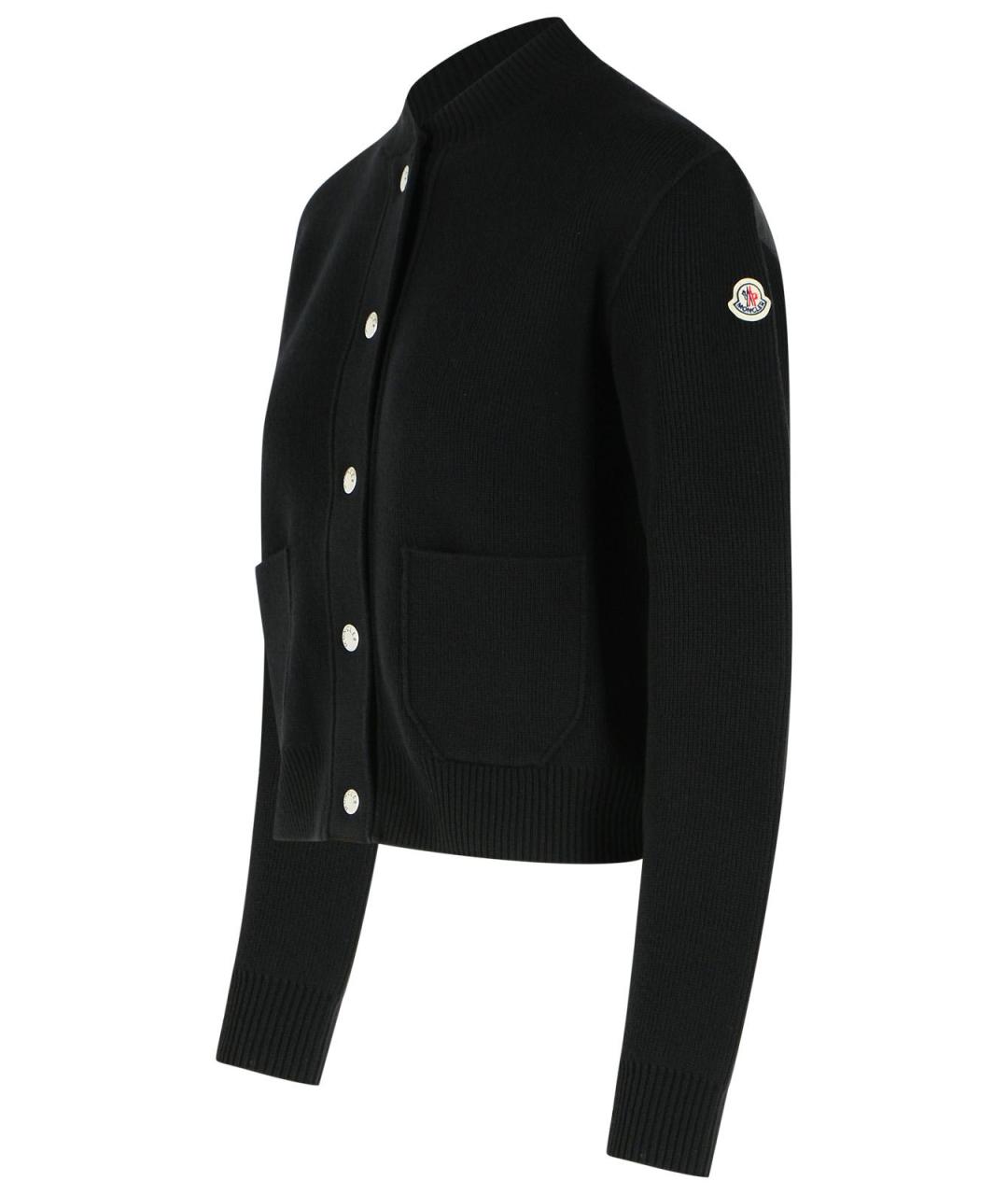 MONCLER Черная шерстяная куртка, фото 2