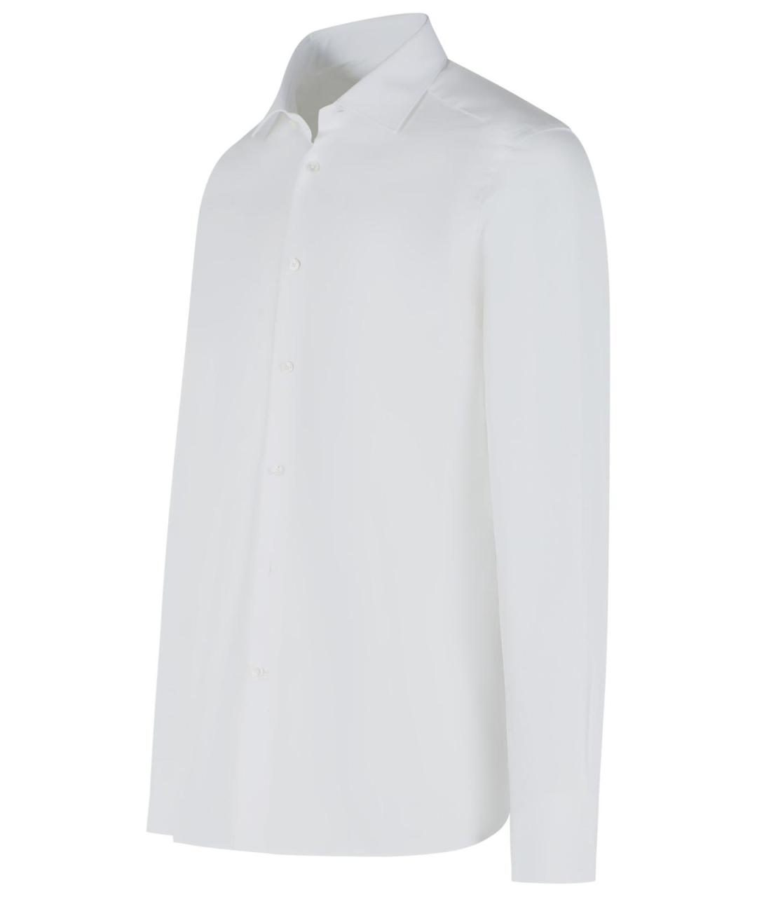 ZEGNA Белая хлопковая классическая рубашка, фото 2